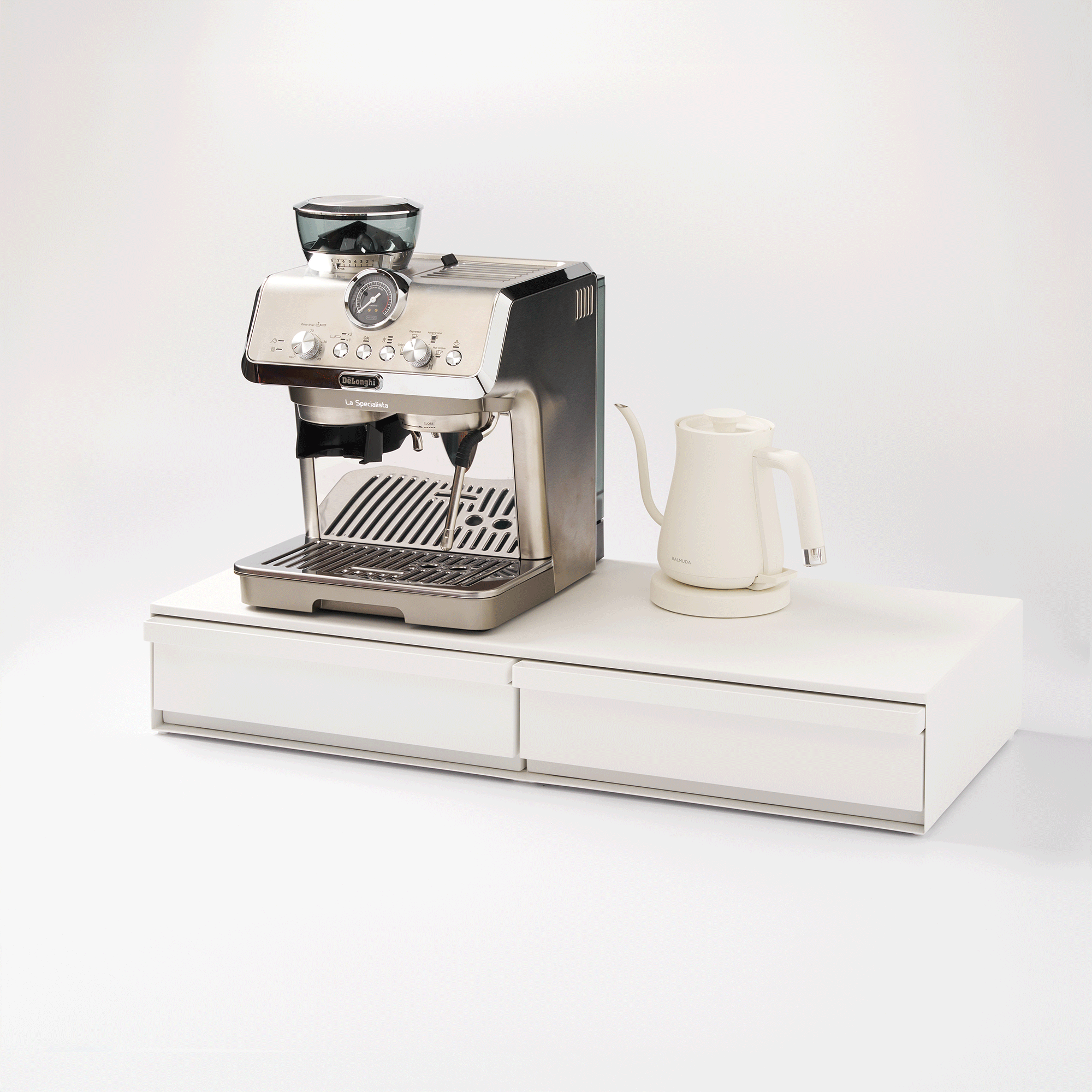 Countertop Drawer with Pull-Out Shelf - Wide - Steel - Image 8