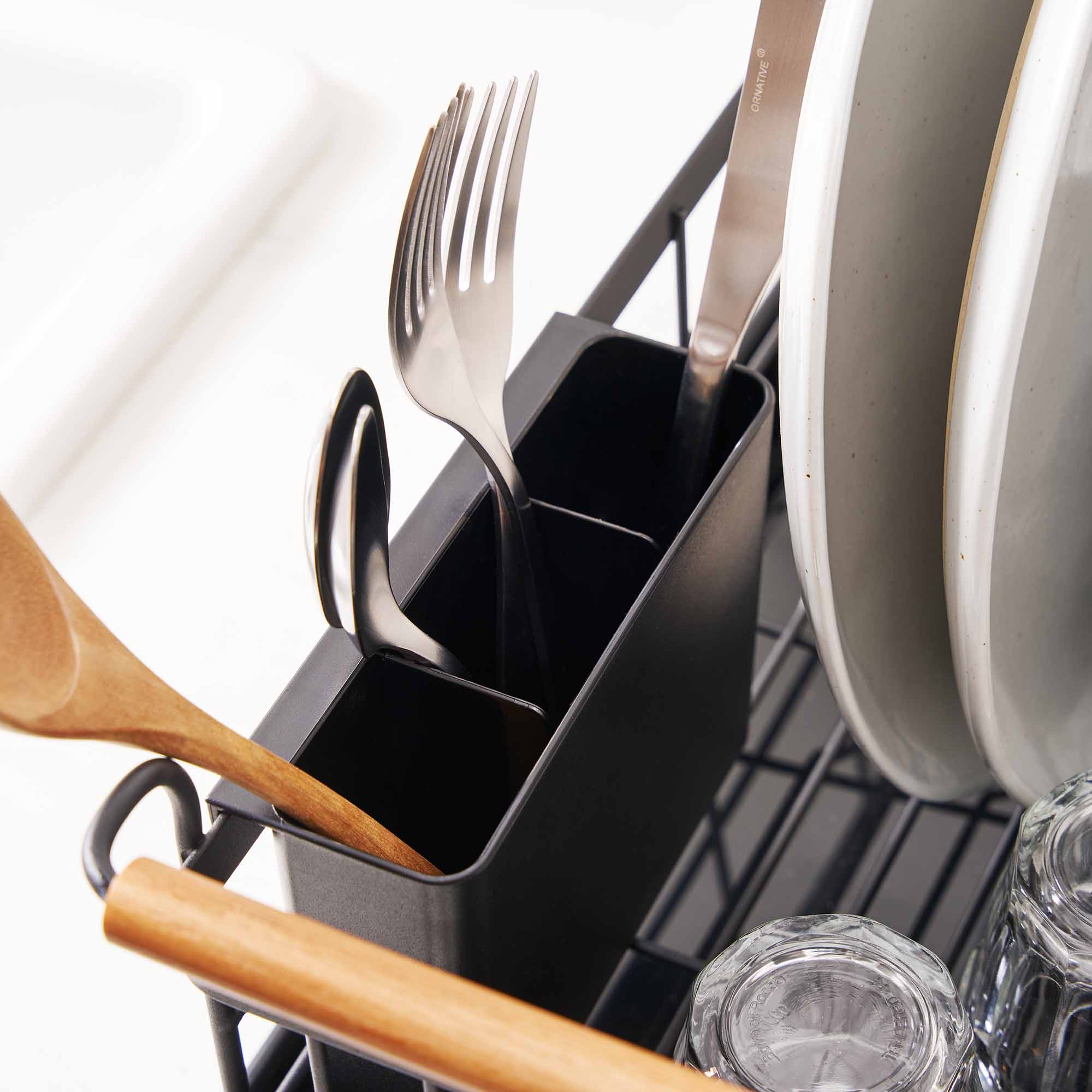 Dish Rack - Steel + Wood - Image 5