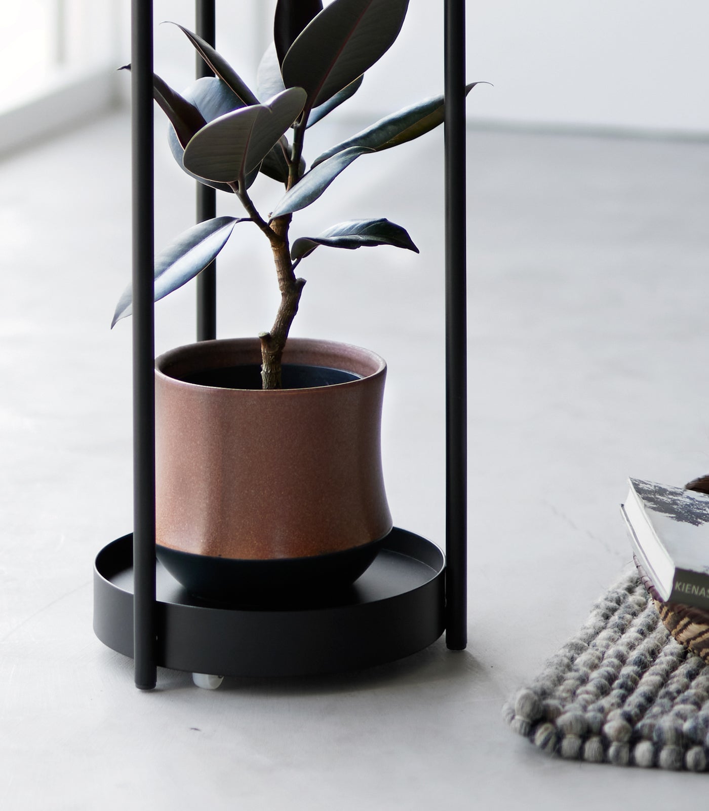 Two-Tier Rolling Plant Stand (28 H) - Steel - Image 15