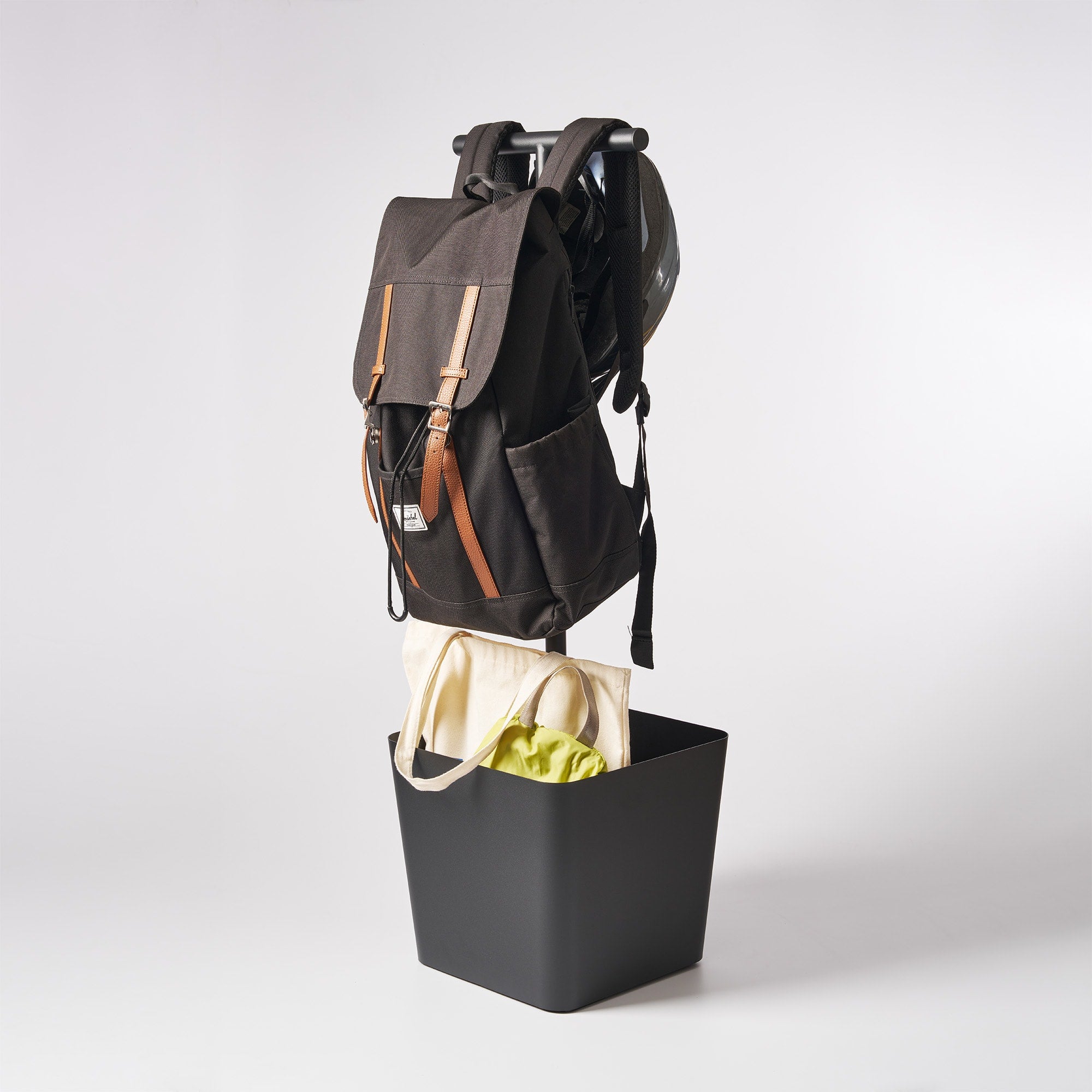 Backpack Stand With Cubby - Steel - Image 9