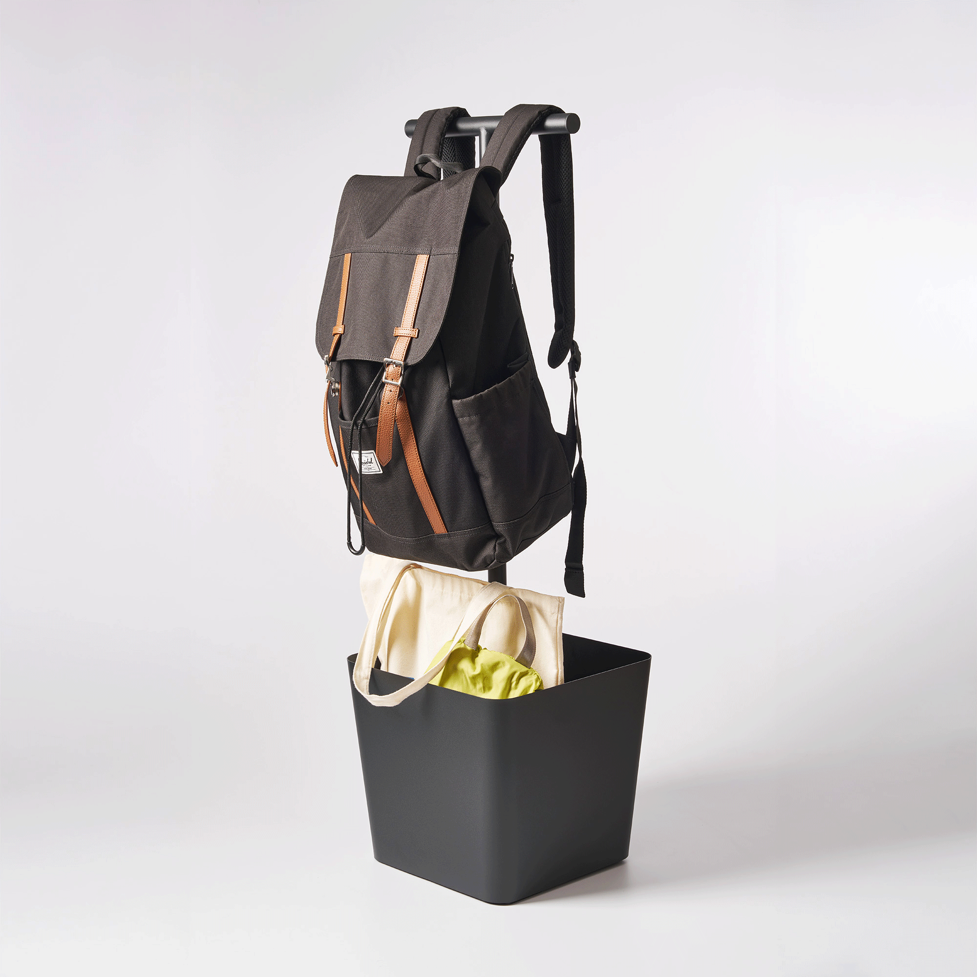 Backpack Stand With Cubby - Steel - Image 10