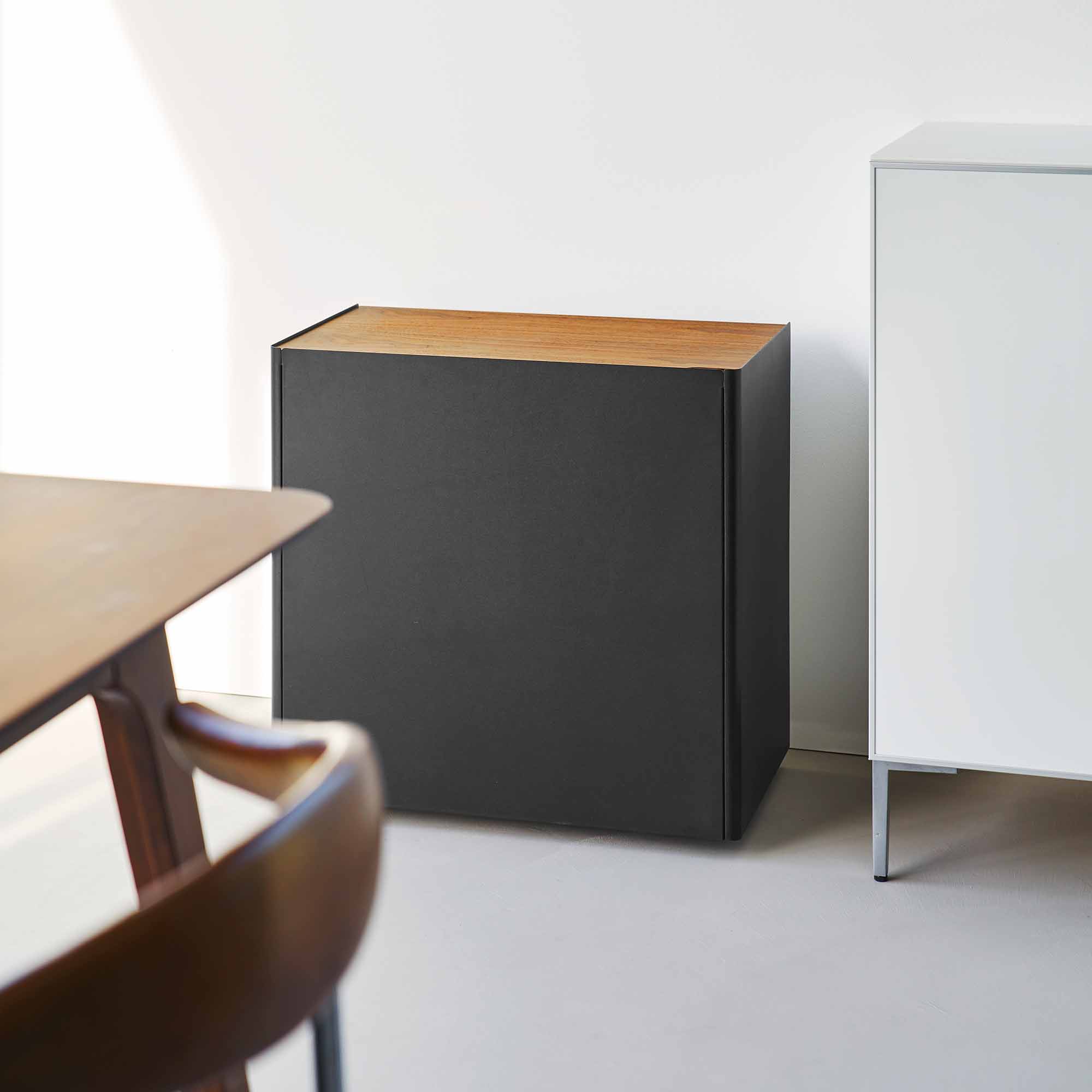 Mobile Hideaway Storage Cart (23 H) - Steel + Wood - Image 15