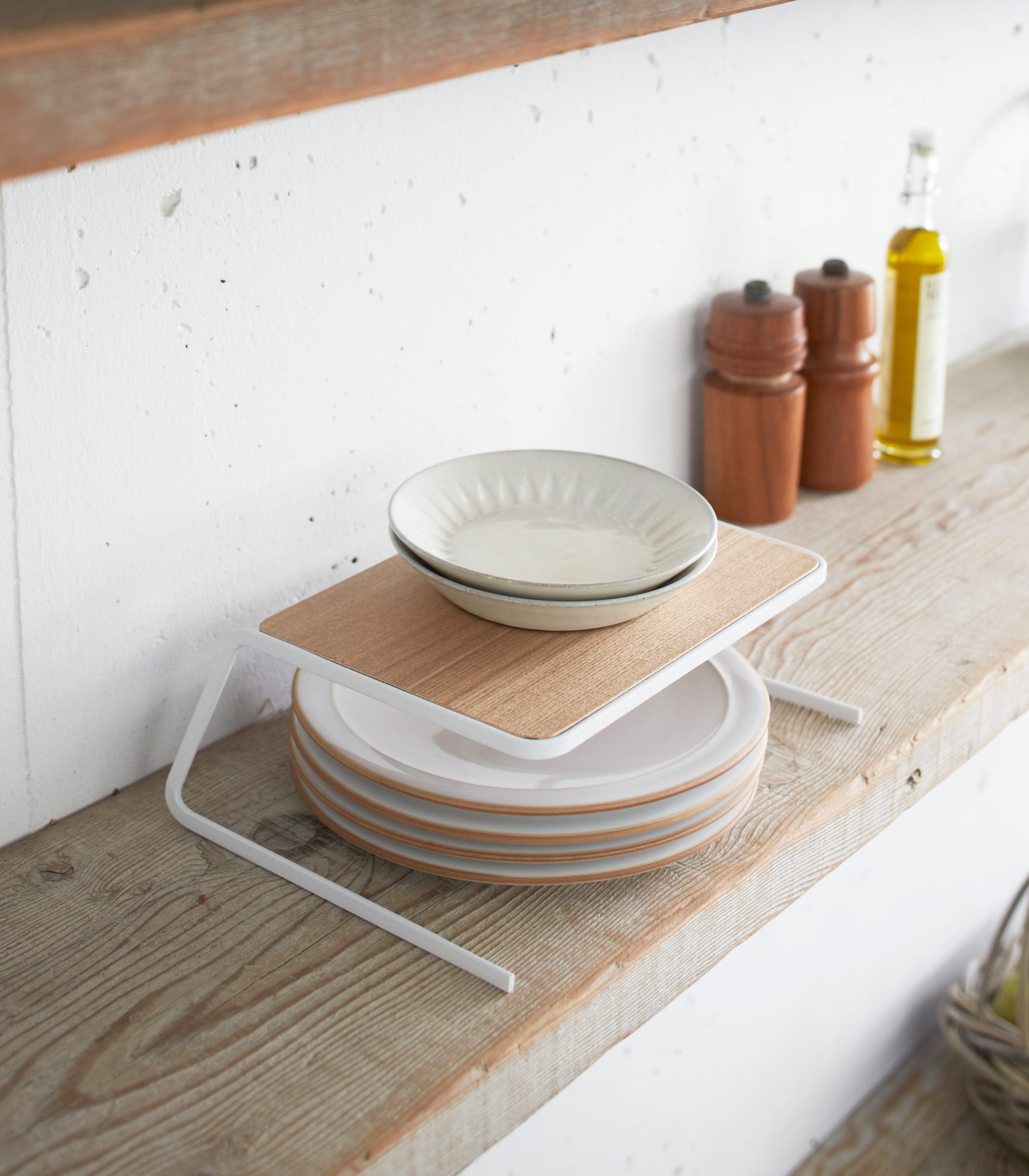 Dish Riser - Small - Steel + Wood - Image 2