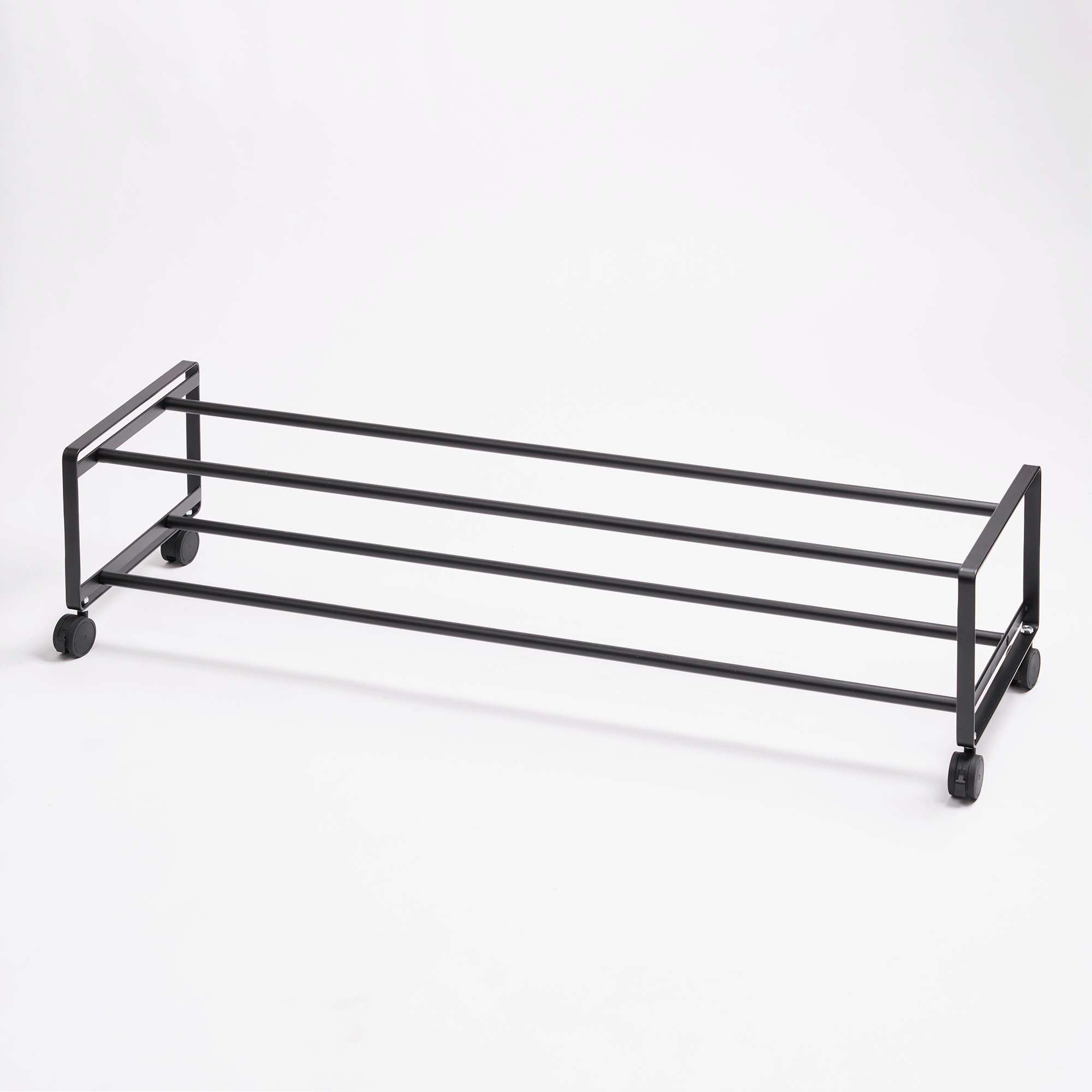 Two-Tier Rolling Shoe Rack ( H) - Steel - Image 10