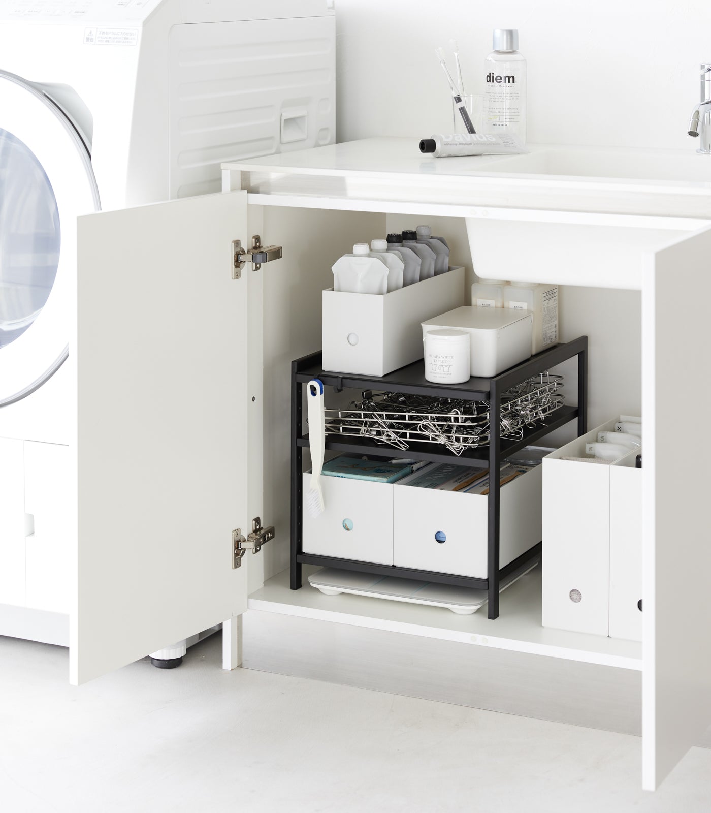 Three-Tier Cabinet Storage Rack (14 H) - Steel - Image 10
