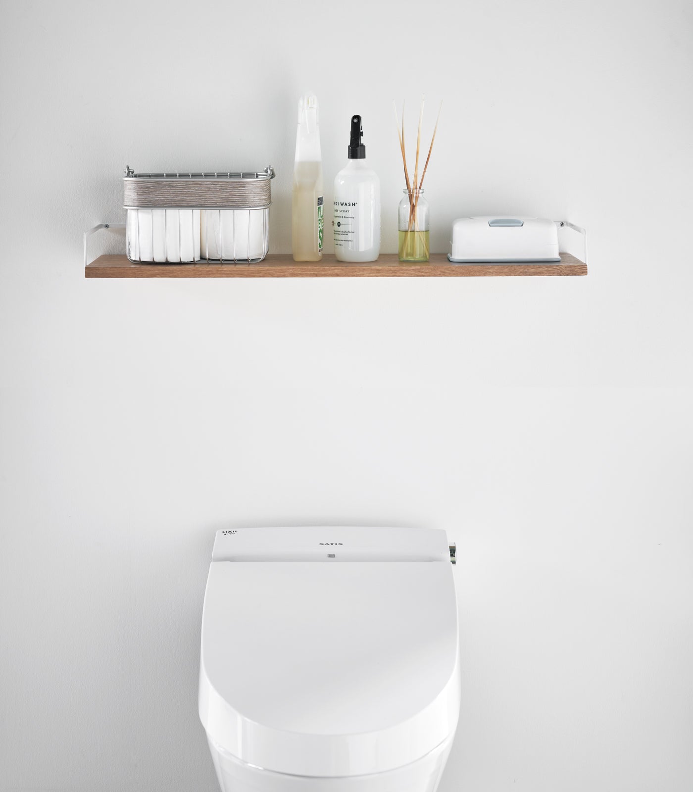 Wall-Mounted Shelf (3 H) - Wood - Image 4