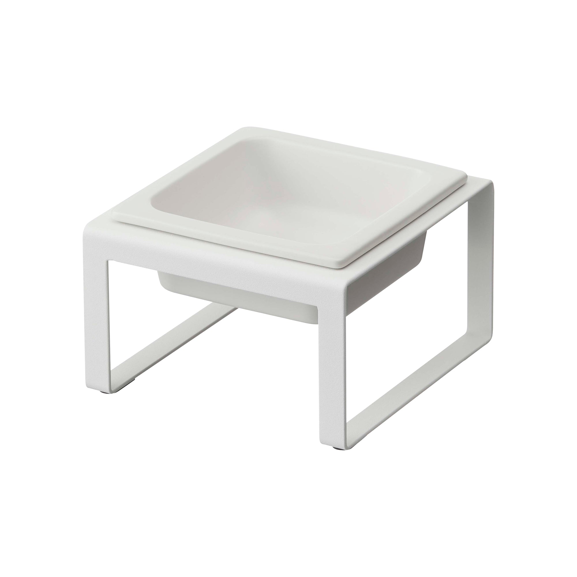 Single Pet Food Bowl - Tall - Steel + Ceramic - Image 6