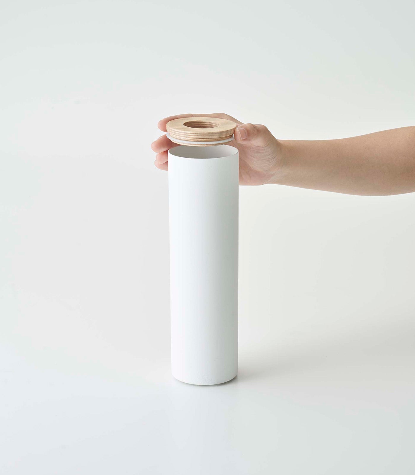 Round Tissue Case - Steel + Wood - Image 8