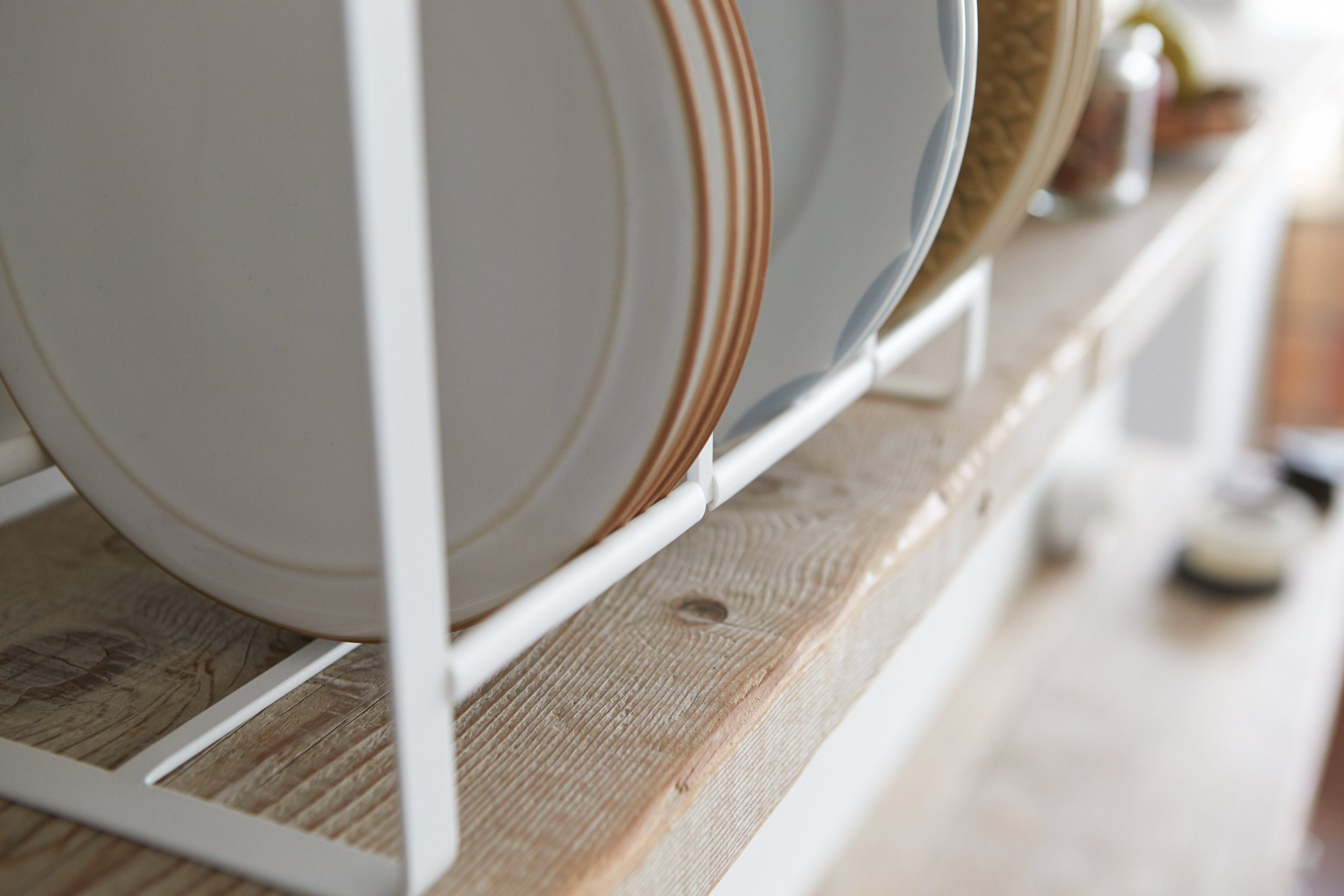 Vertical Plate Organizer - Steel + Wood - Image 6