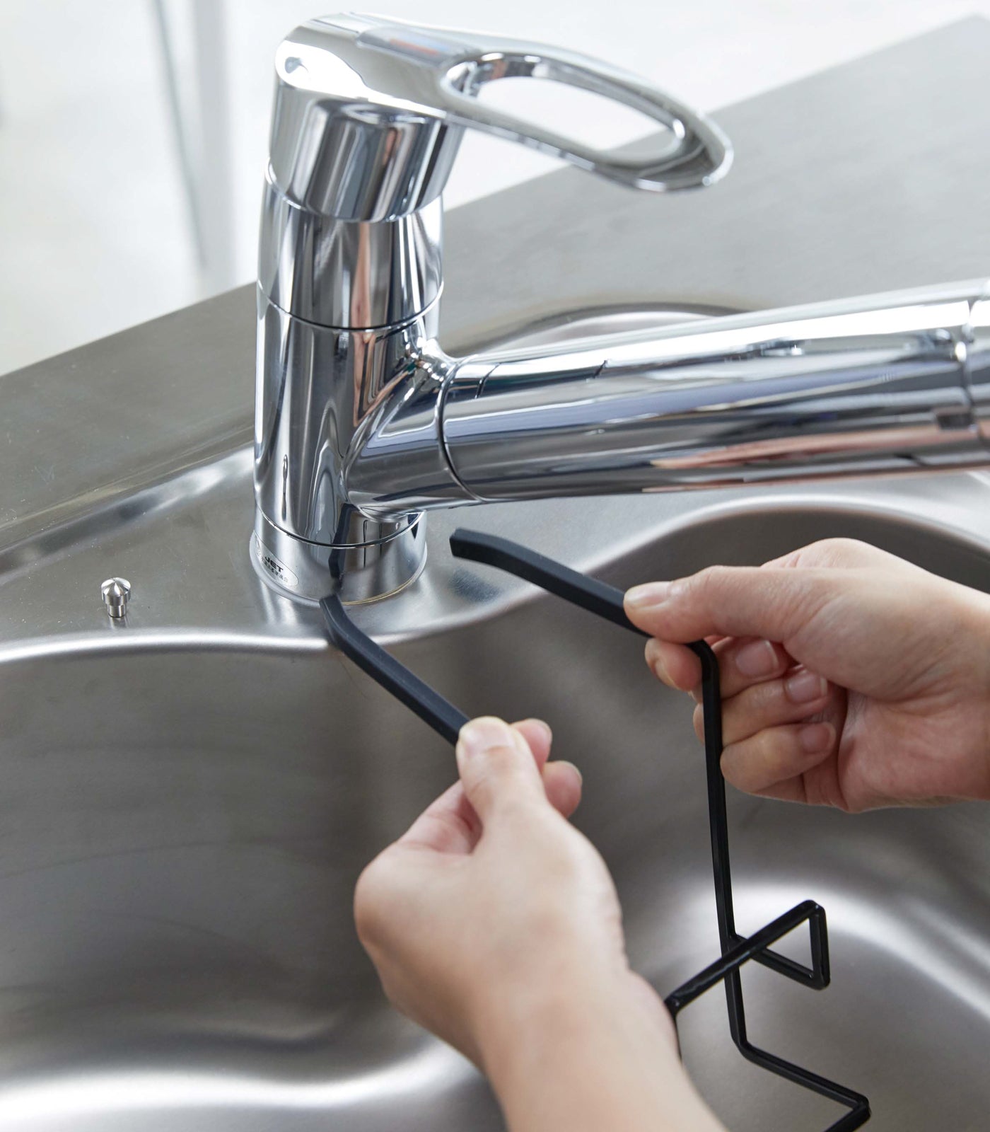 Faucet-Hanging Sponge Holder - Double - Steel - Image 6