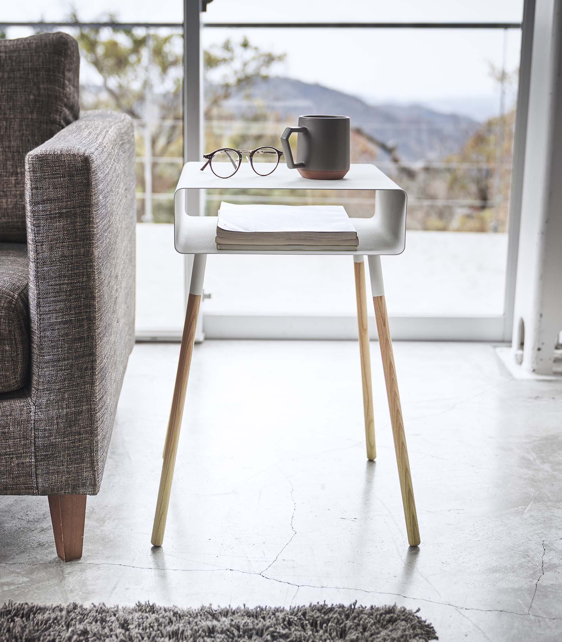 Storage Table - Tall (23 H) - Steel + Wood - Image 5