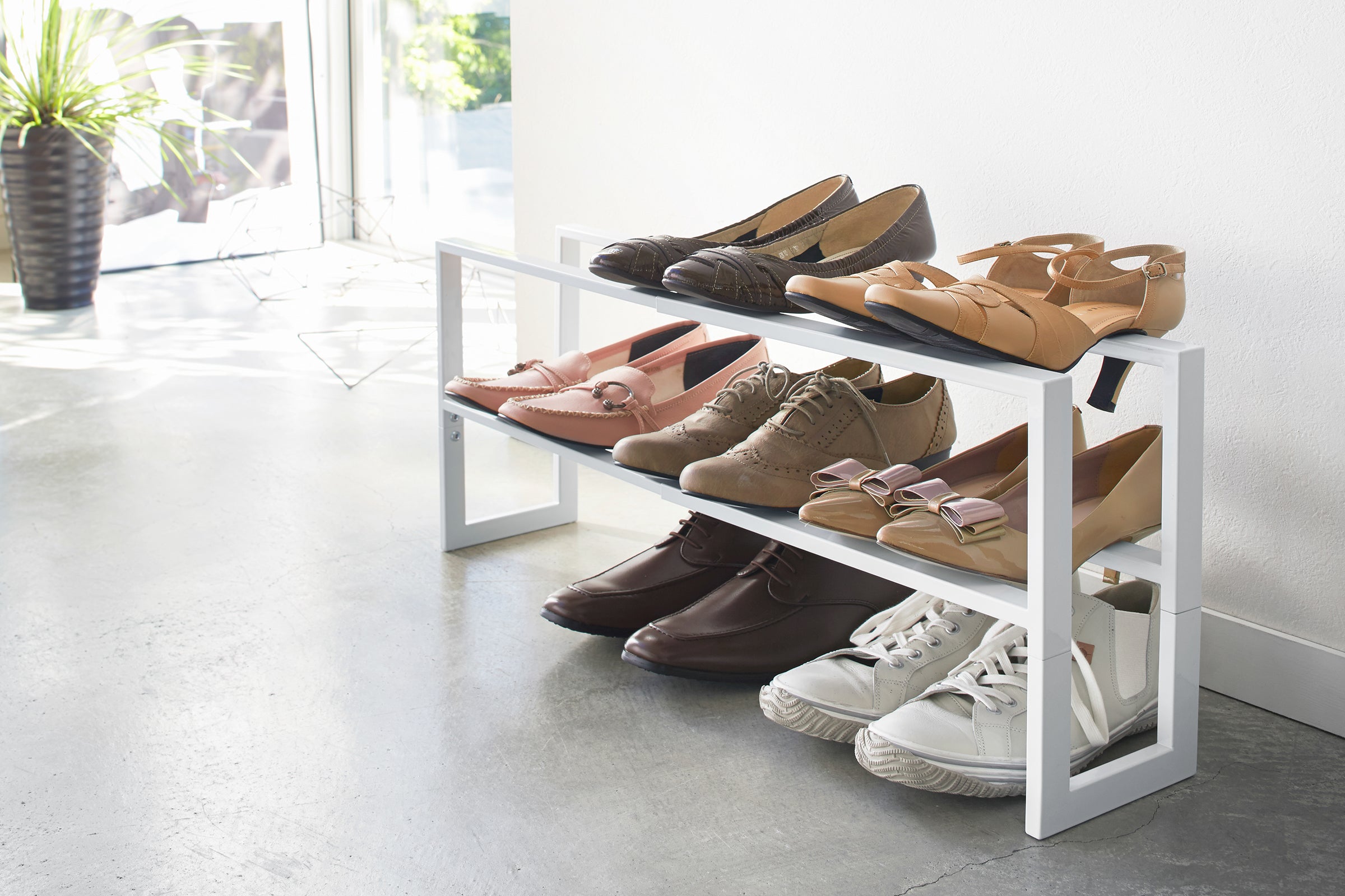 Two-Tier Expandable Shoe Rack (11.8 H) - Steel - Image 3