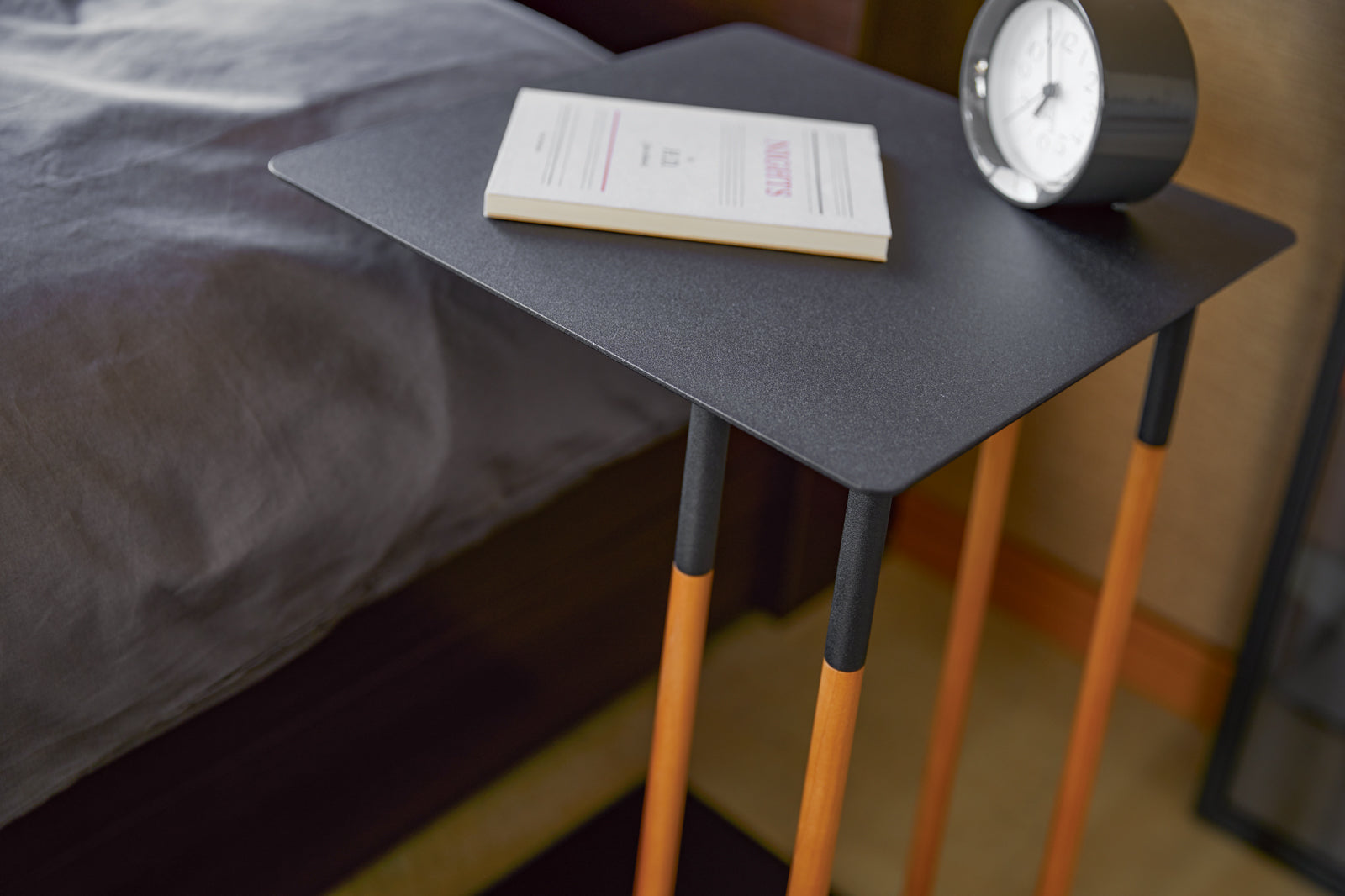C Side Table (22 H) - Steel + Wood - Image 8