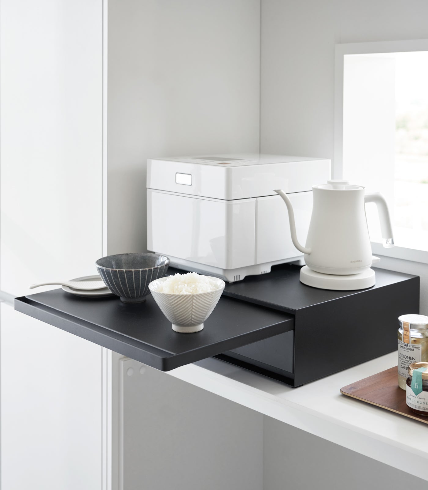 Countertop Drawer with Pull-Out Shelf - Steel - Image 18