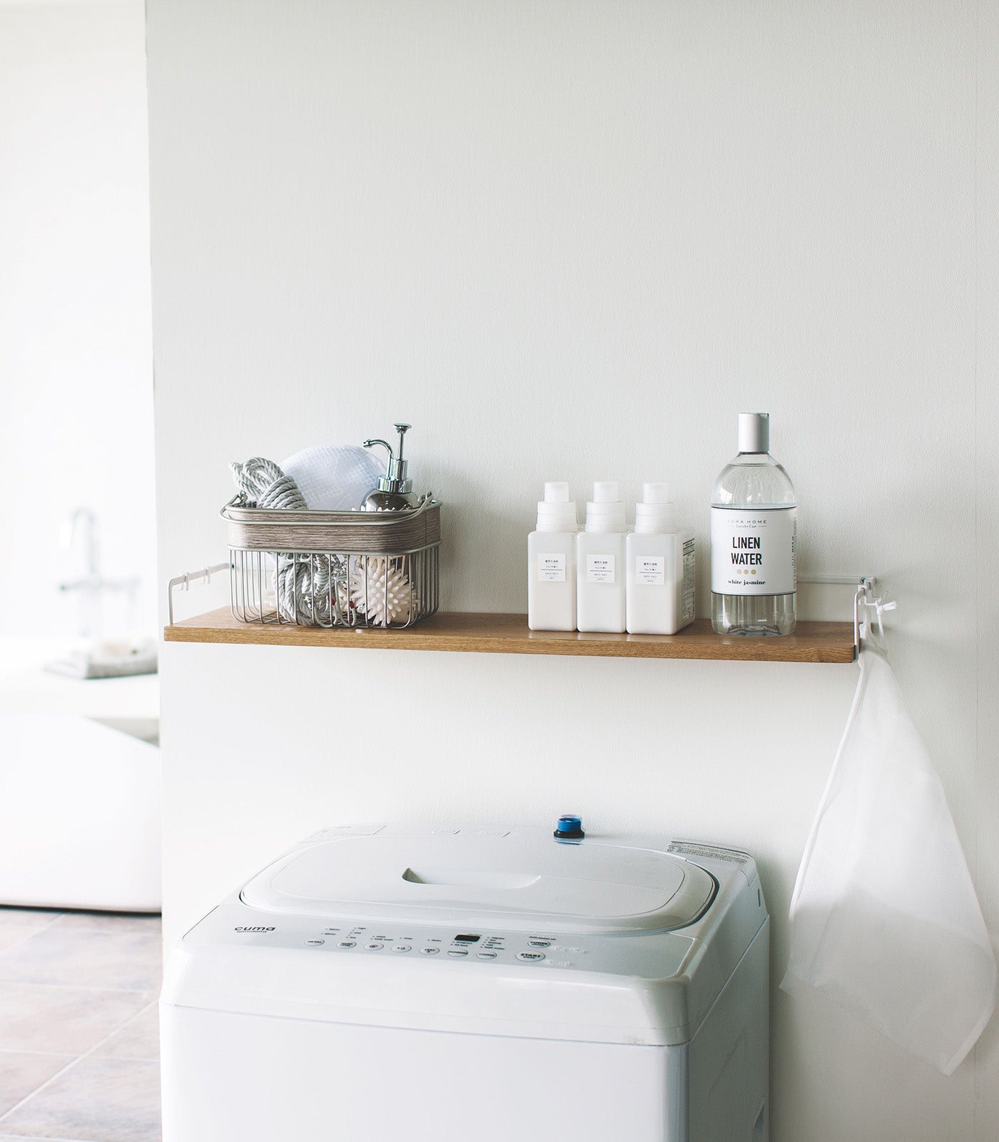 Wall-Mounted Shelf (3 H) - Wood