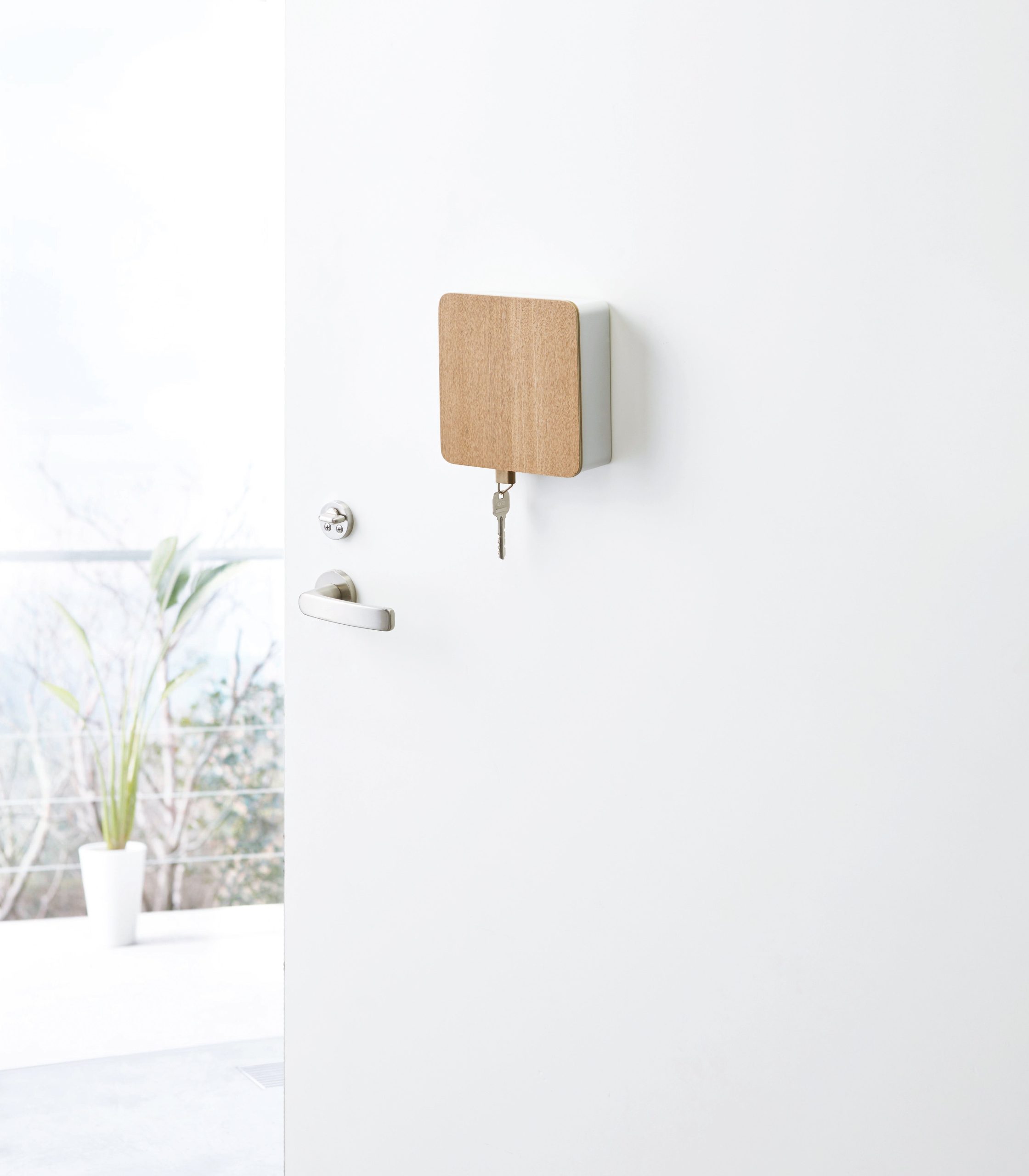 Magnetic Key Cabinet - Steel + Wood - Image 3