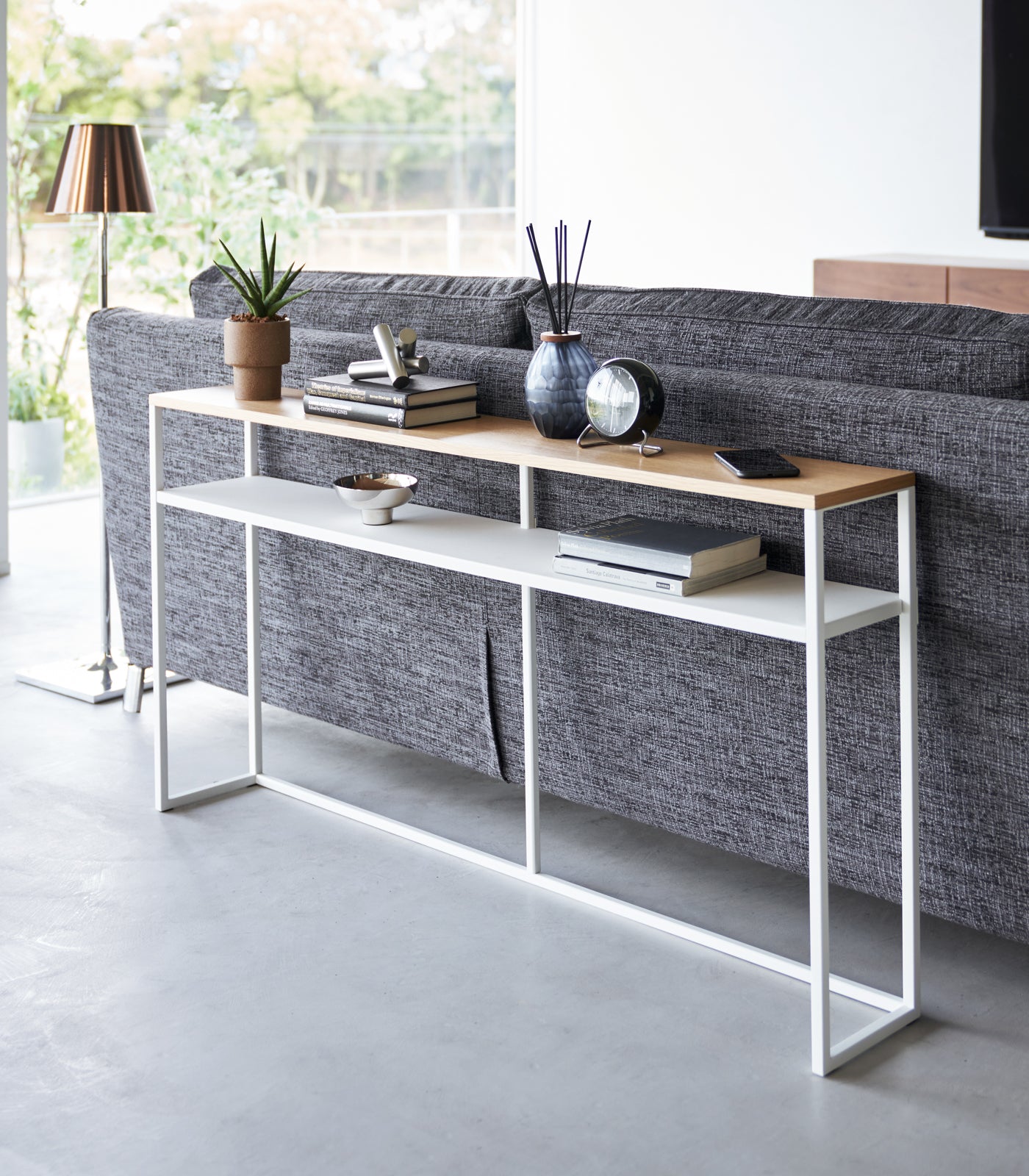Long Console Table - Steel