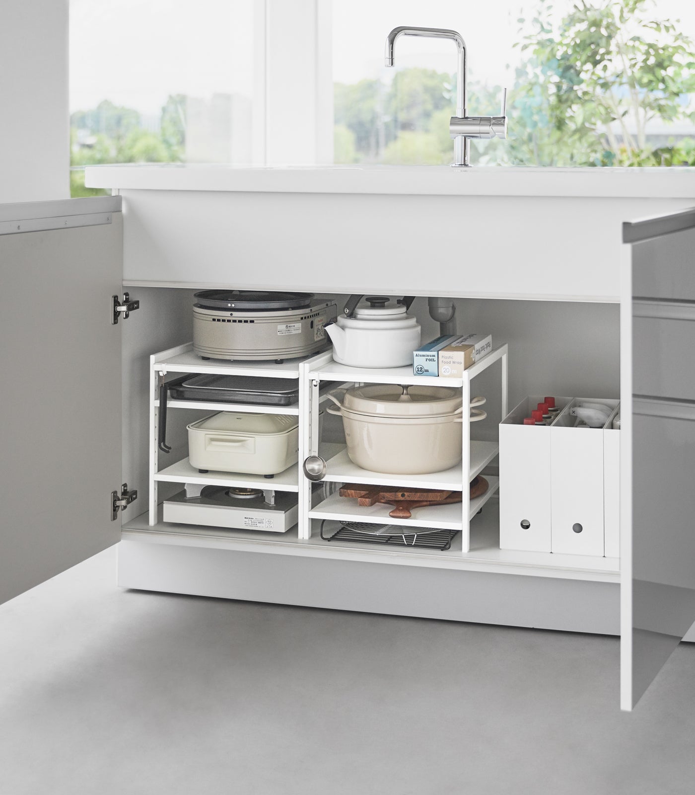 Three-Tier Cabinet Storage Rack (14 H) - Steel - Image 3