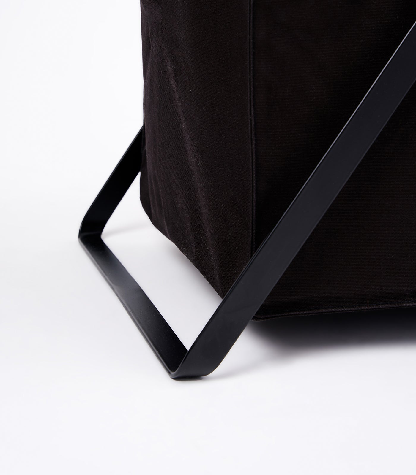 Laundry Hamper with Cotton Liner - Two Sizes - Steel + Cotton - Image 16