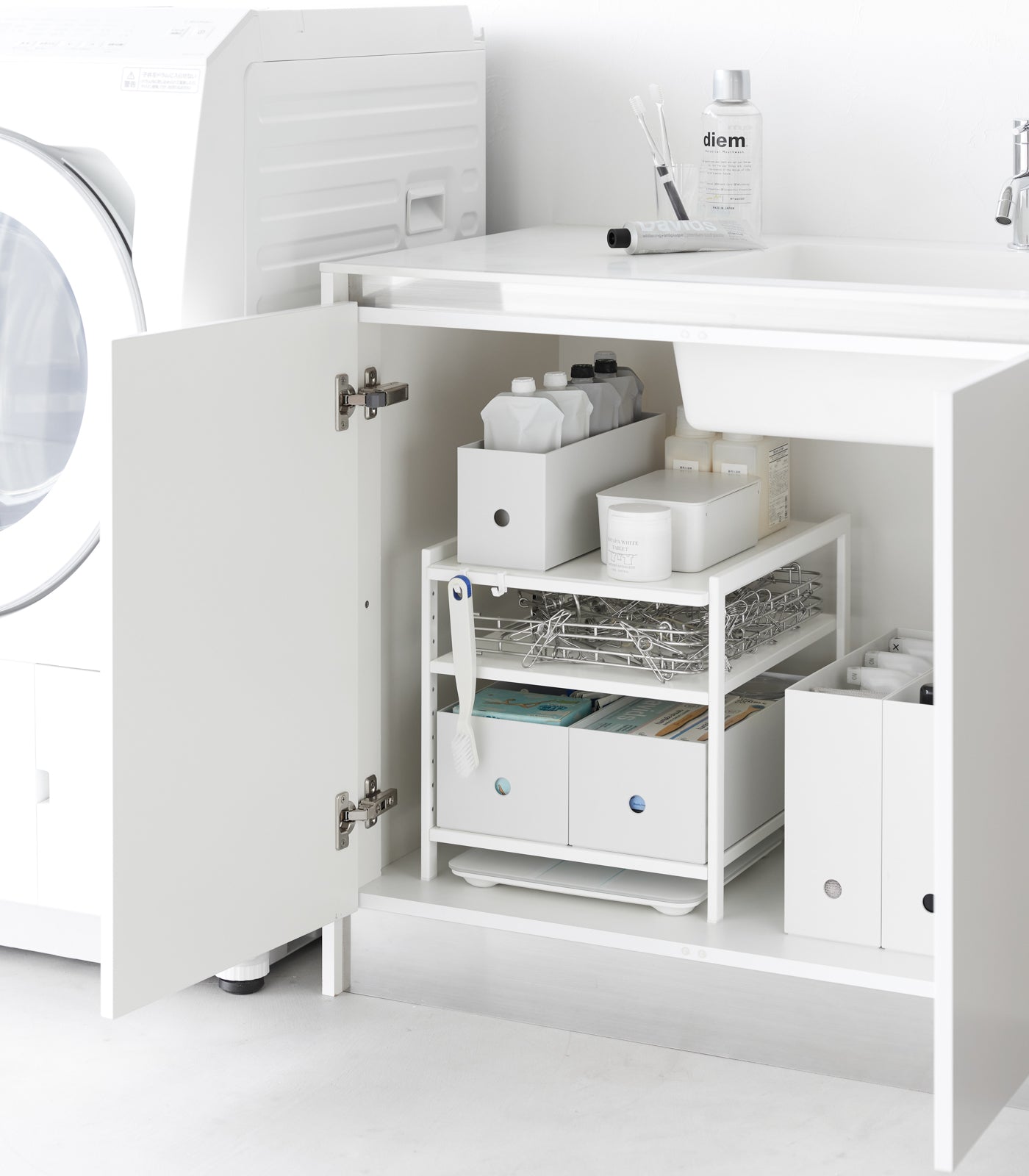 Three-Tier Cabinet Storage Rack (14 H) - Steel - Image 2