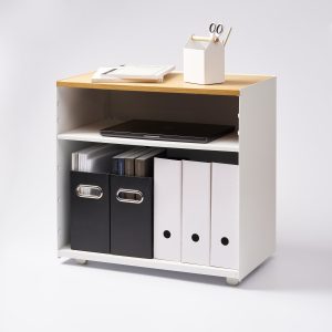 Mobile Hideaway Storage Cart (23 H) - Steel + Wood