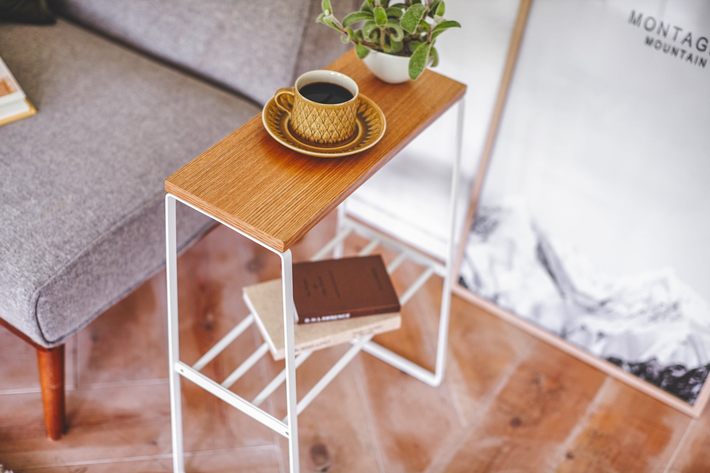 End Table (22 H) - Steel + Wood - Image 4