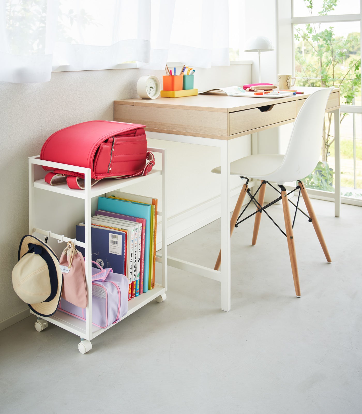 Two-Tier Hideaway Storage Cart (24 H) - Steel - Image 6