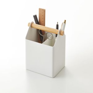 Pen + Desk Organizer - Small - Steel + Wood