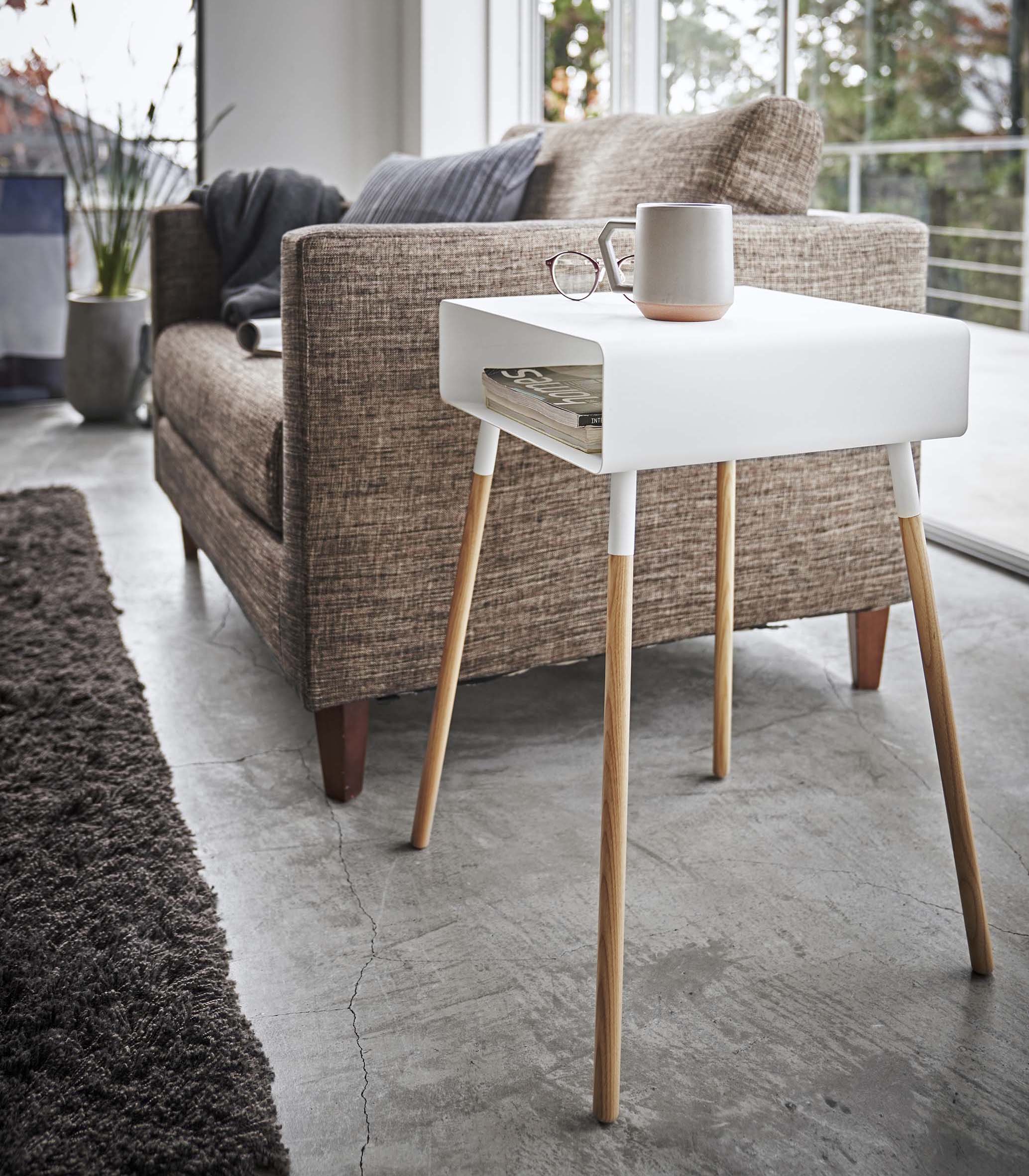 Storage Table - Tall (23 H) - Steel + Wood