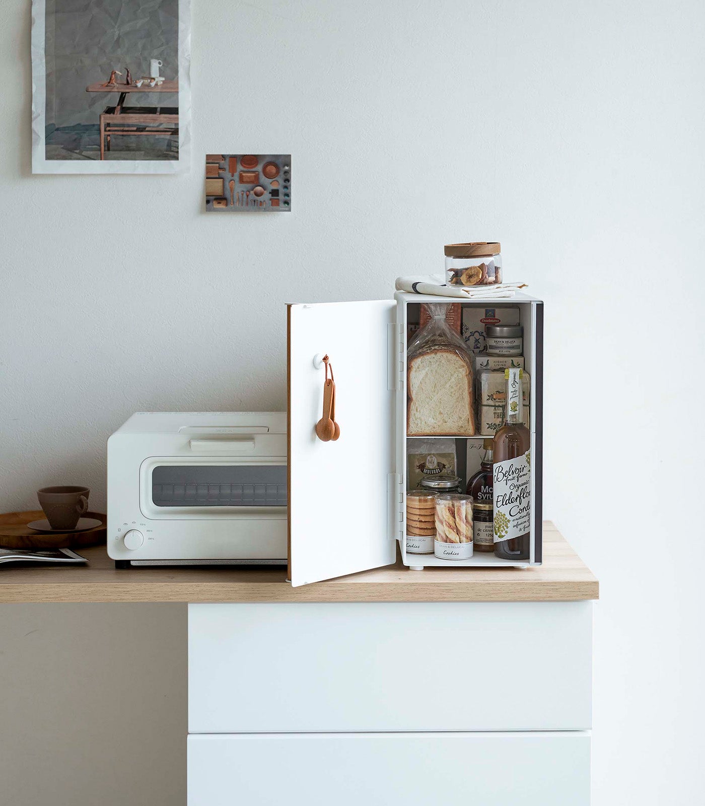 Bread Box - Vertical - Steel + Wood - Image 7