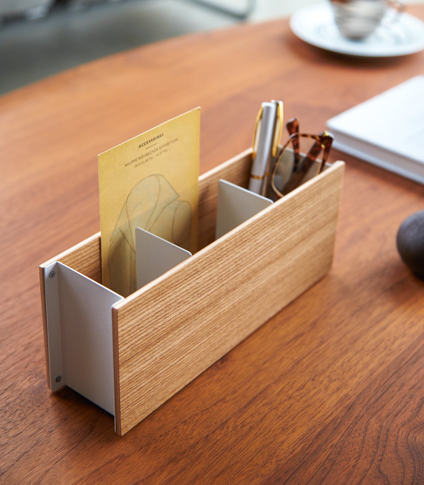 Desk Organizer - Steel + Wood - Image 6