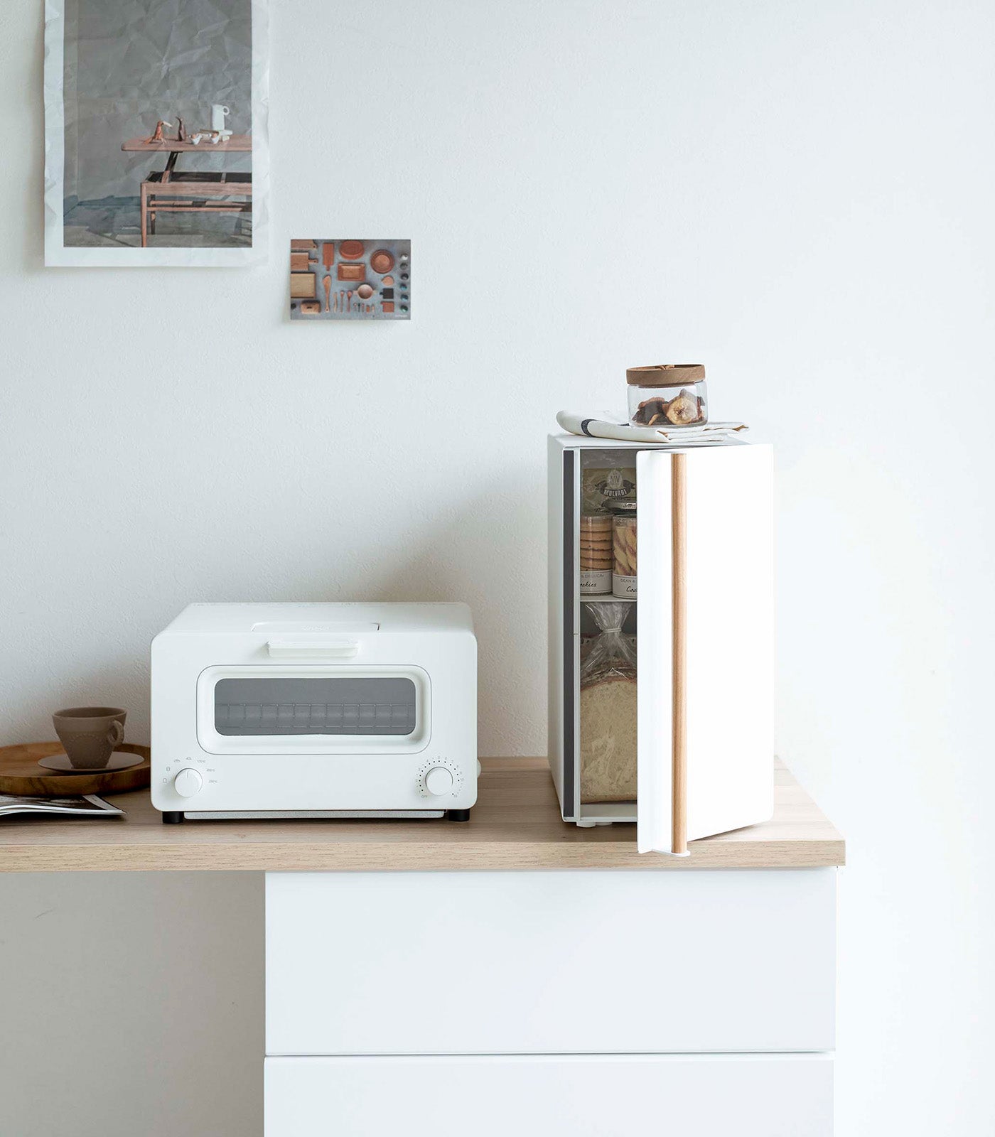 Bread Box - Vertical - Steel + Wood - Image 5