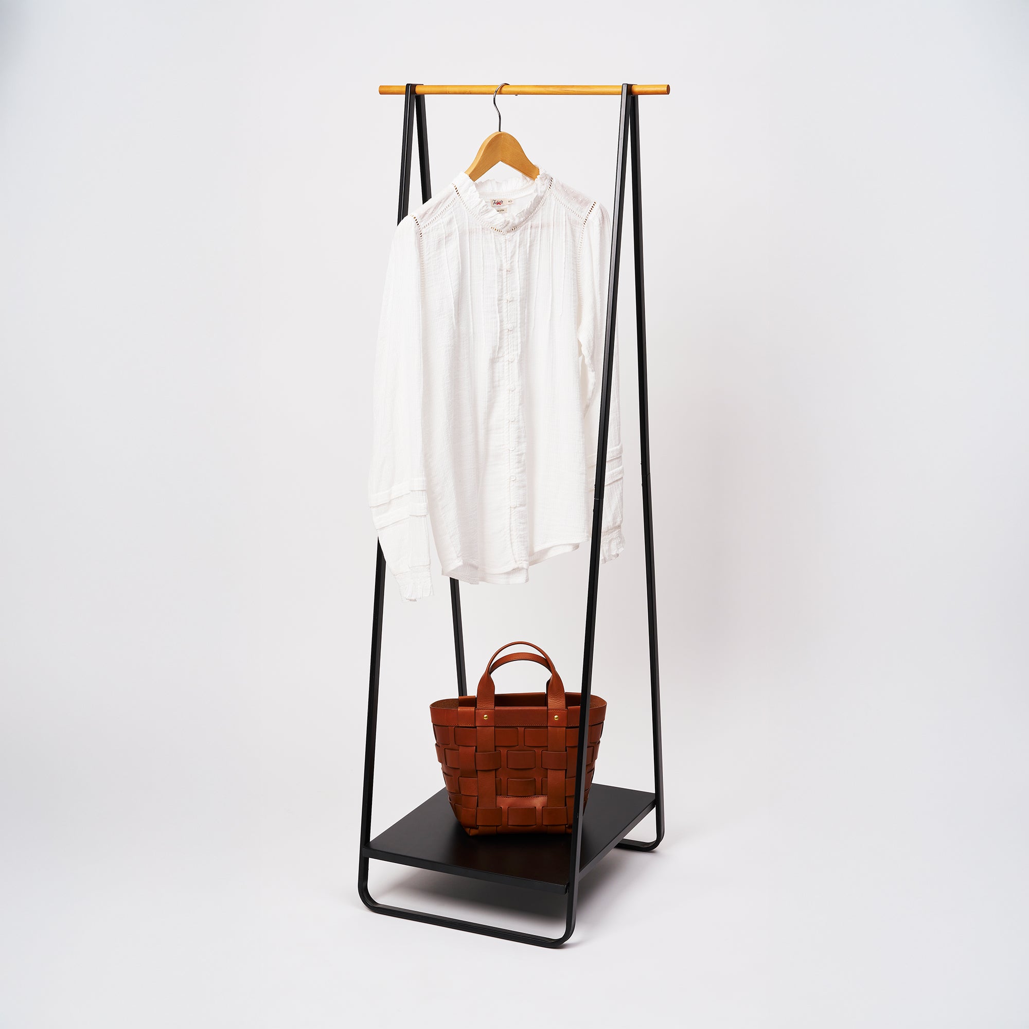 Coat Rack with Shelf (55 H) - Steel - Image 6