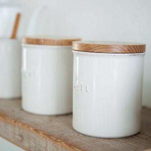 Ceramic Coffee and Sugar Canisters [Set of 2]