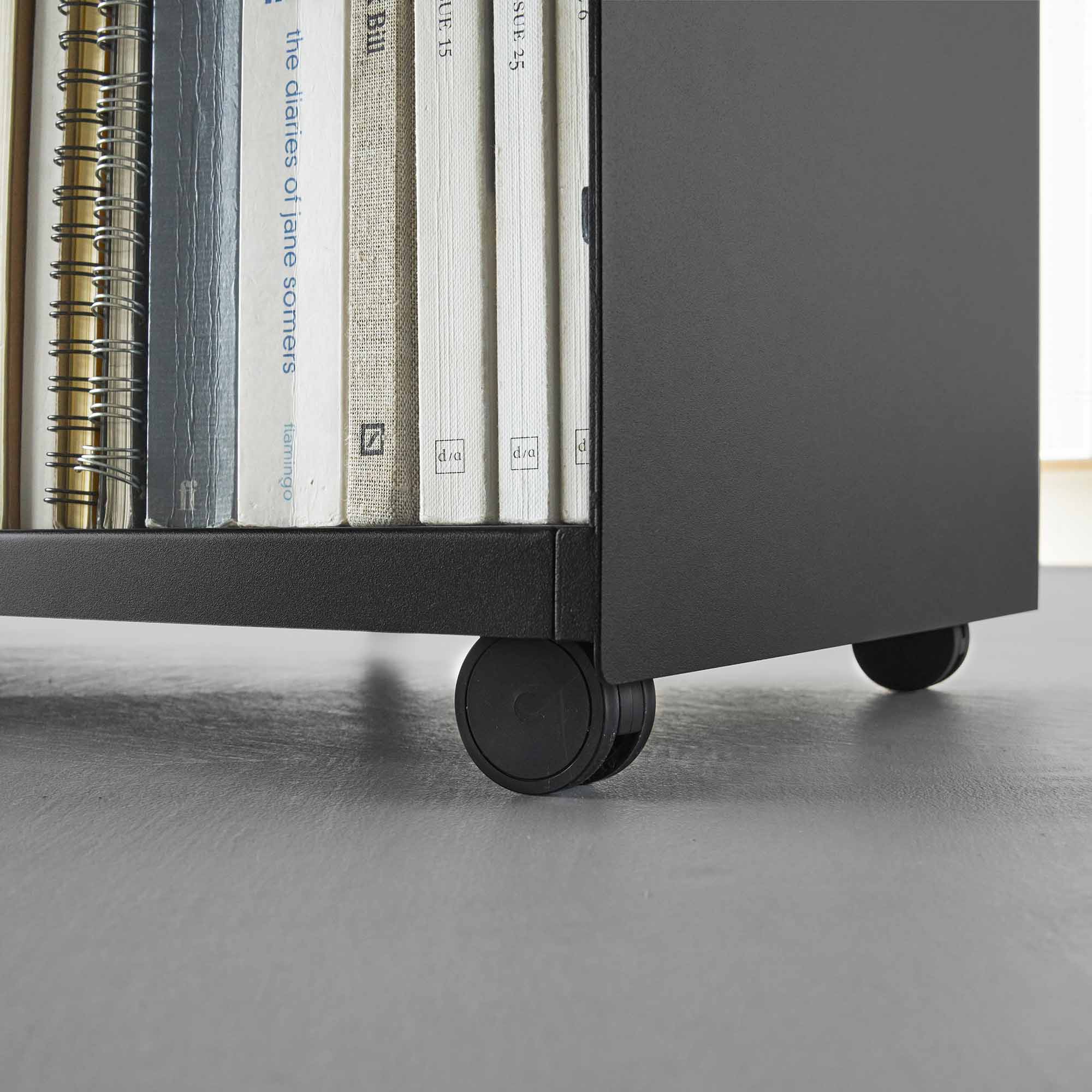 Mobile Hideaway Storage Cart (23 H) - Steel + Wood - Image 14