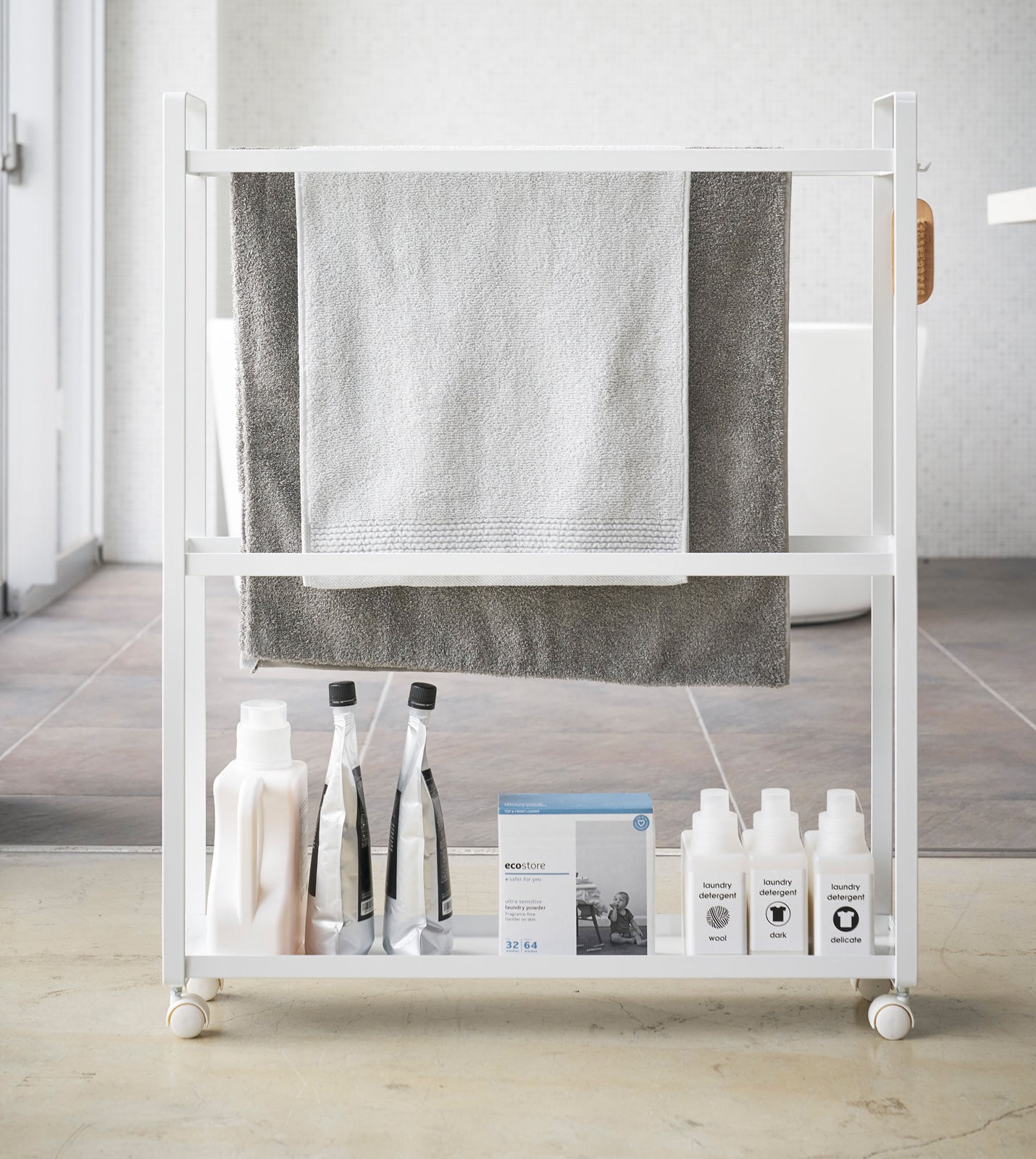 Rolling Towel Rack (33 H) - Steel - Image 4