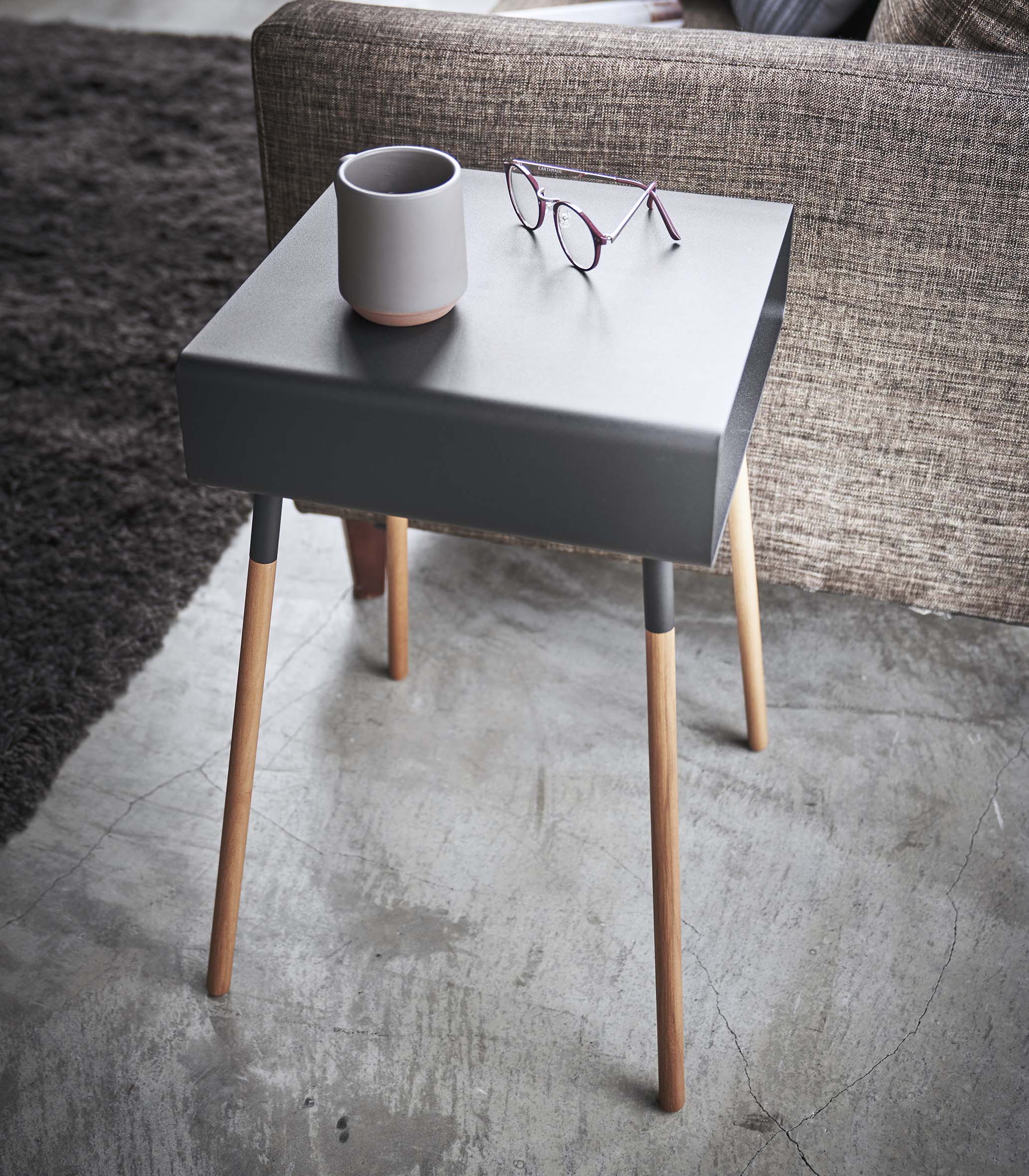 Storage Table - Tall (23 H) - Steel + Wood - Image 10