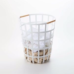 Wire Basket (18 H)  - Steel + Wood