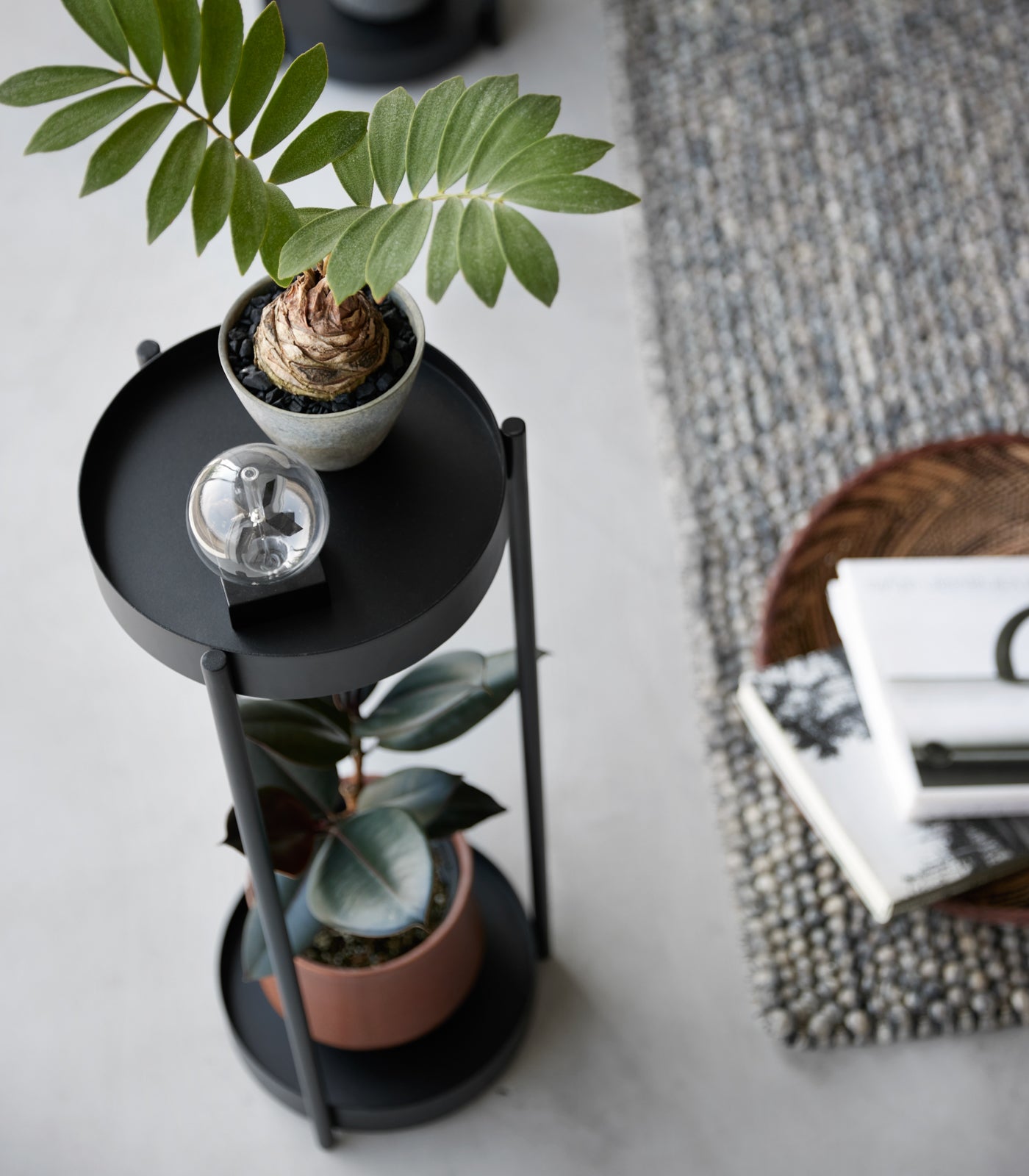 Two-Tier Rolling Plant Stand (28 H) - Steel - Image 11