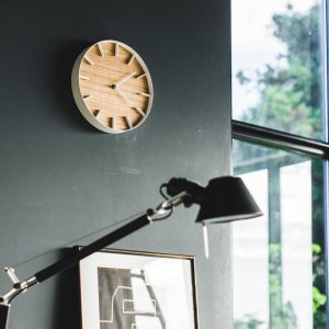Wall Clock - Steel + Wood