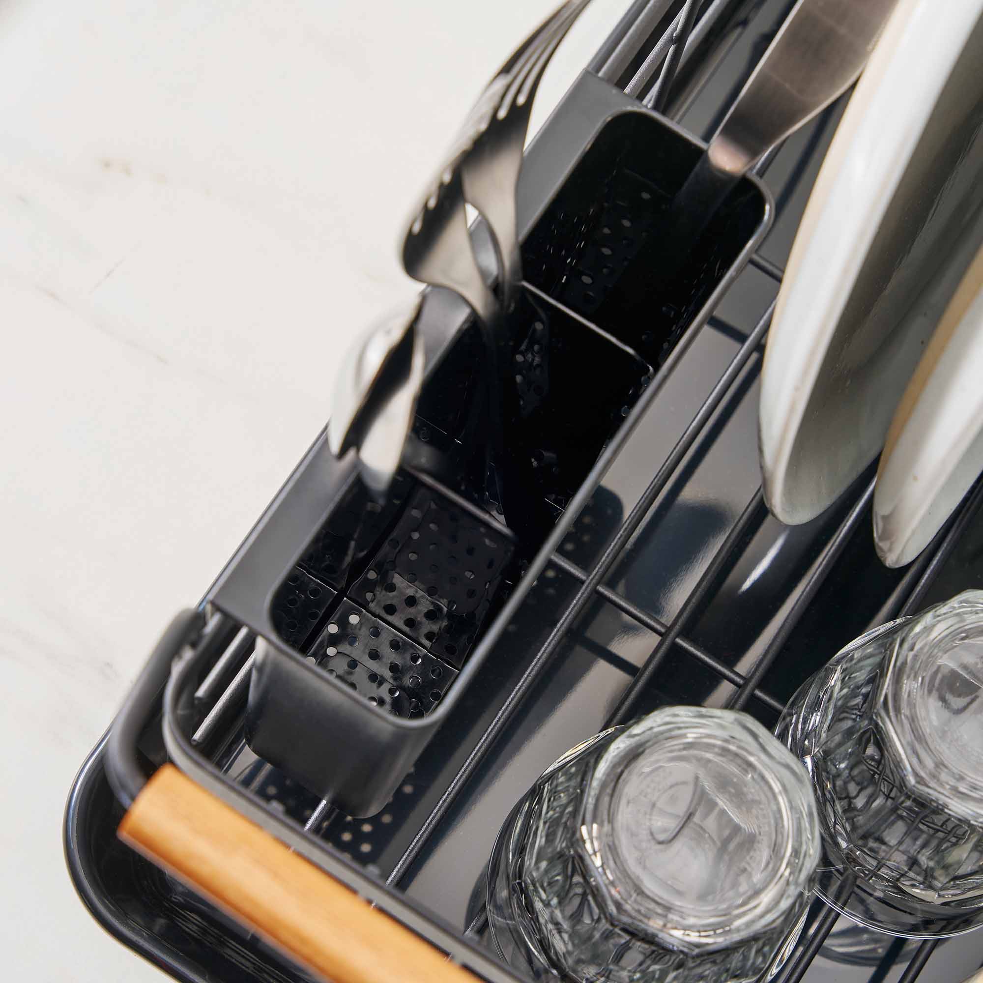 Dish Rack - Steel + Wood - Image 6
