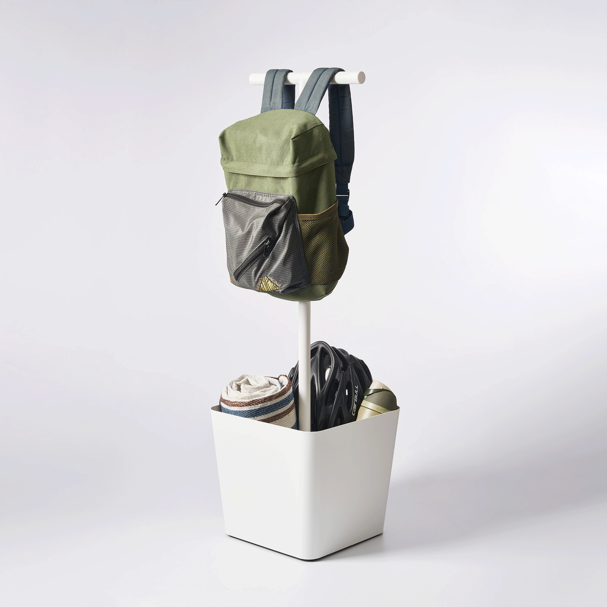 Backpack Stand With Cubby - Steel - Image 2