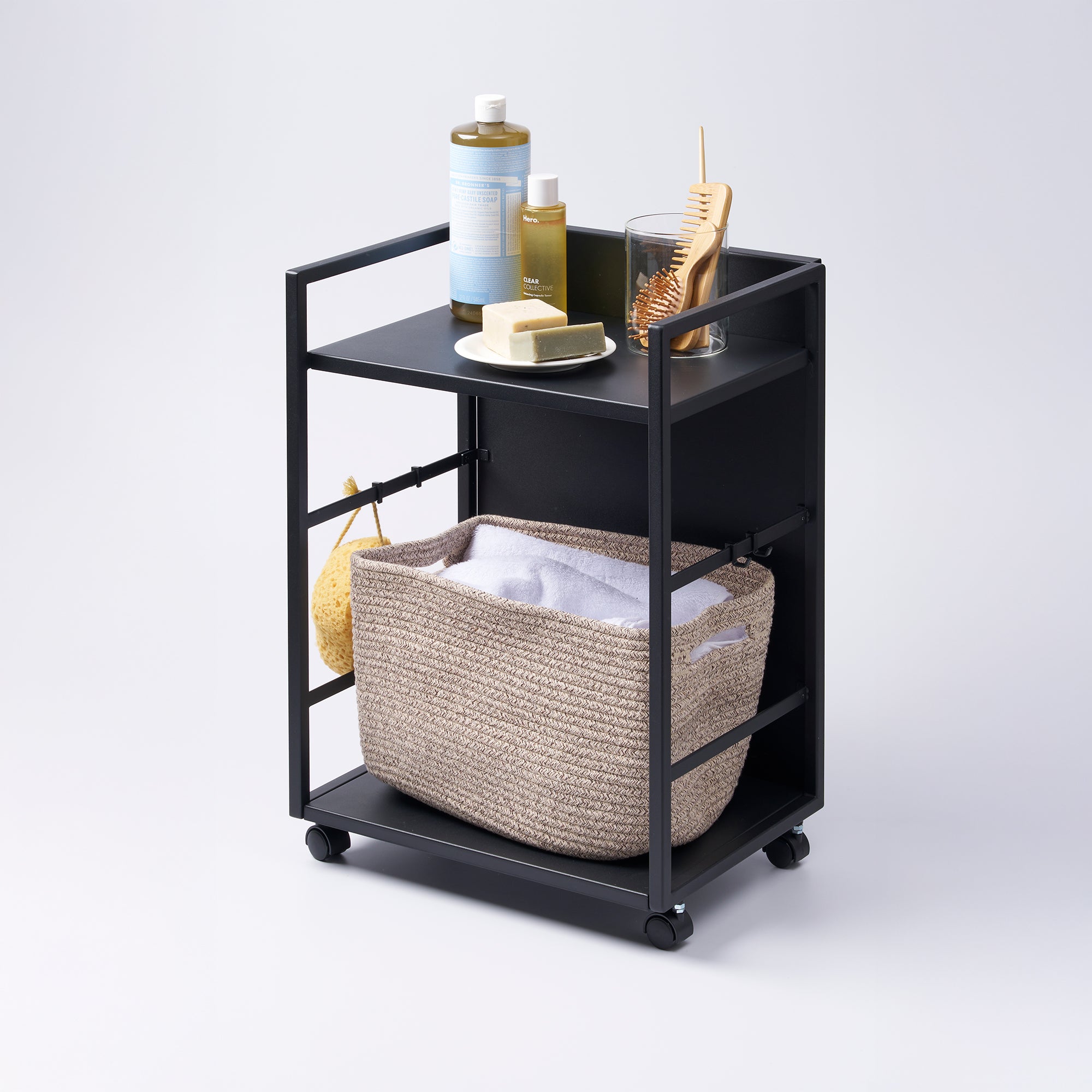Two-Tier Hideaway Storage Cart (24 H) - Steel - Image 10