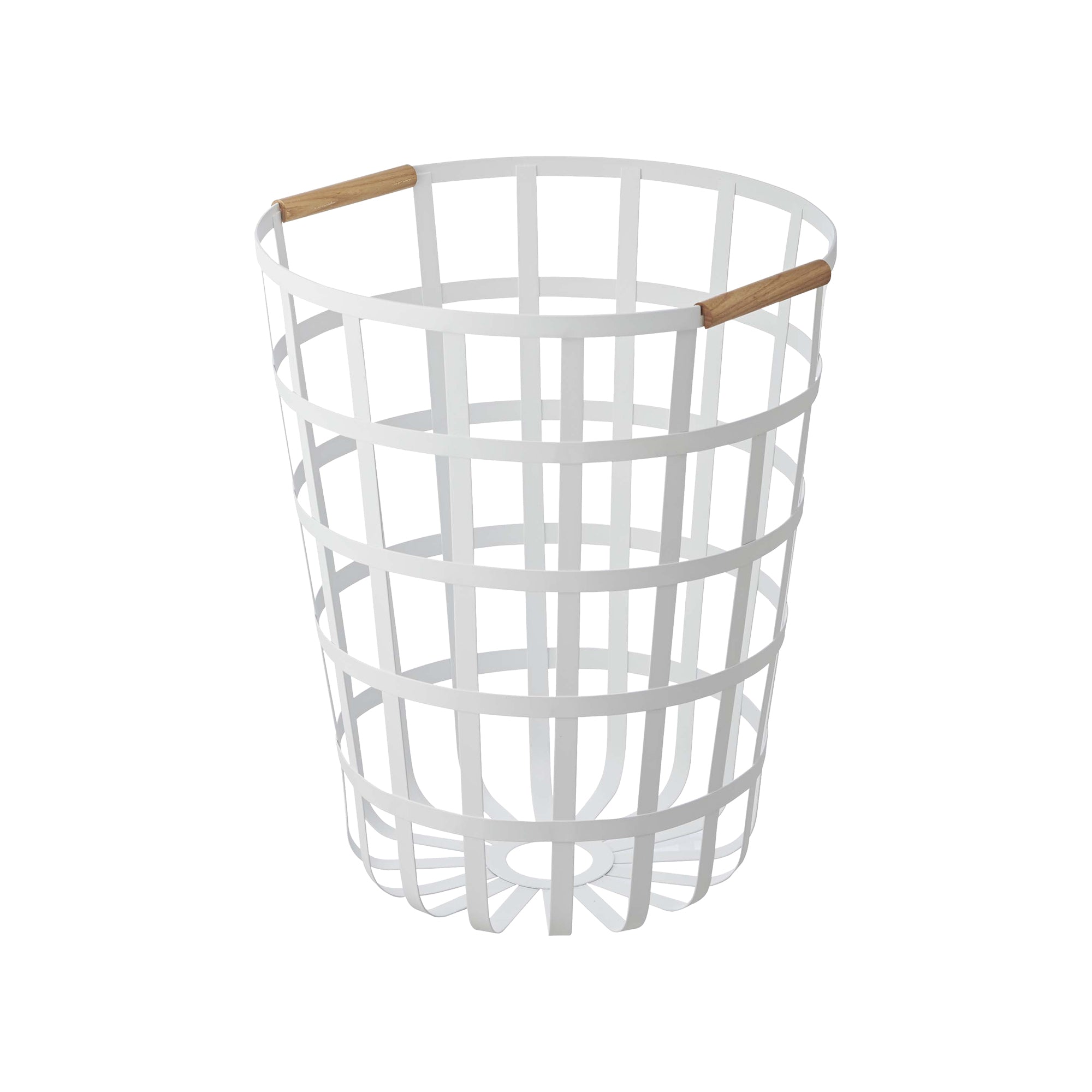 Wire Basket (18 H) - Steel + Wood - Image 3