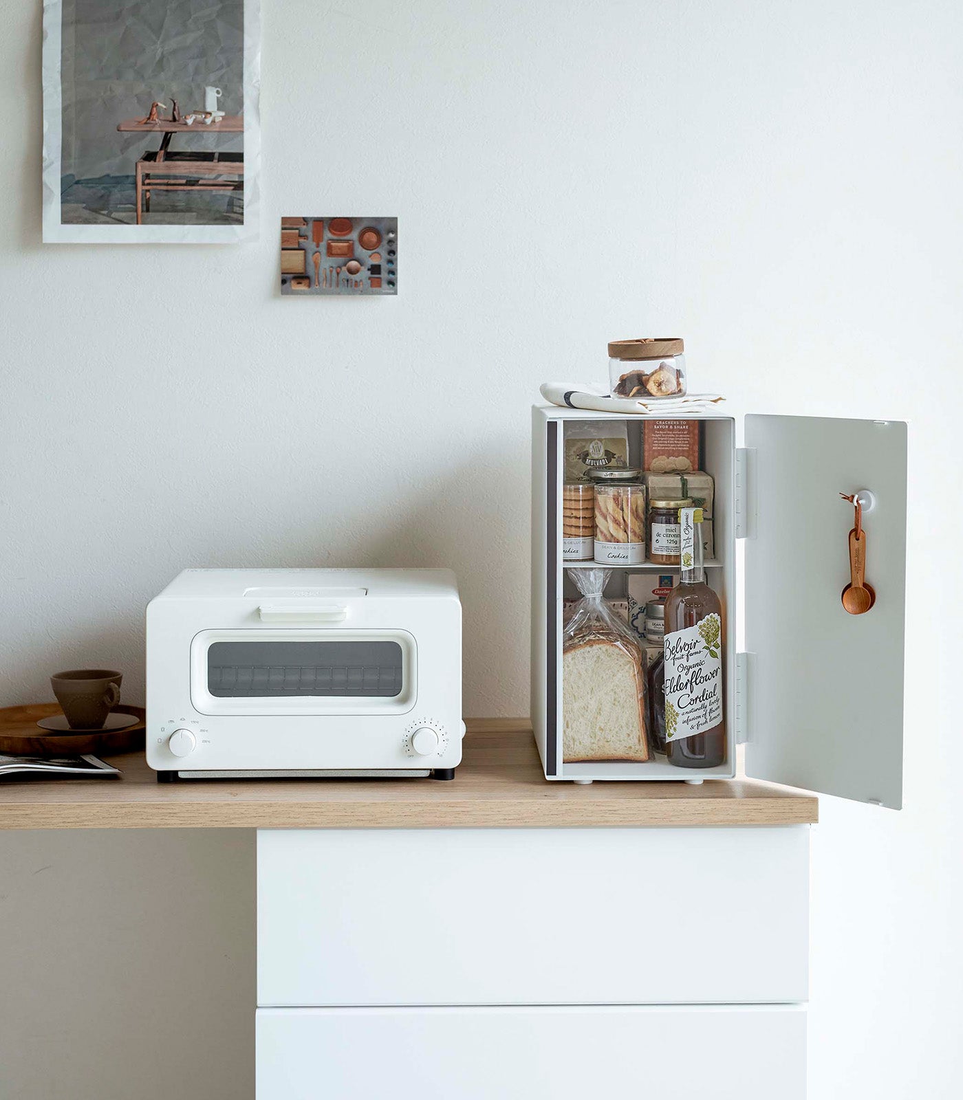 Bread Box - Vertical - Steel + Wood - Image 6