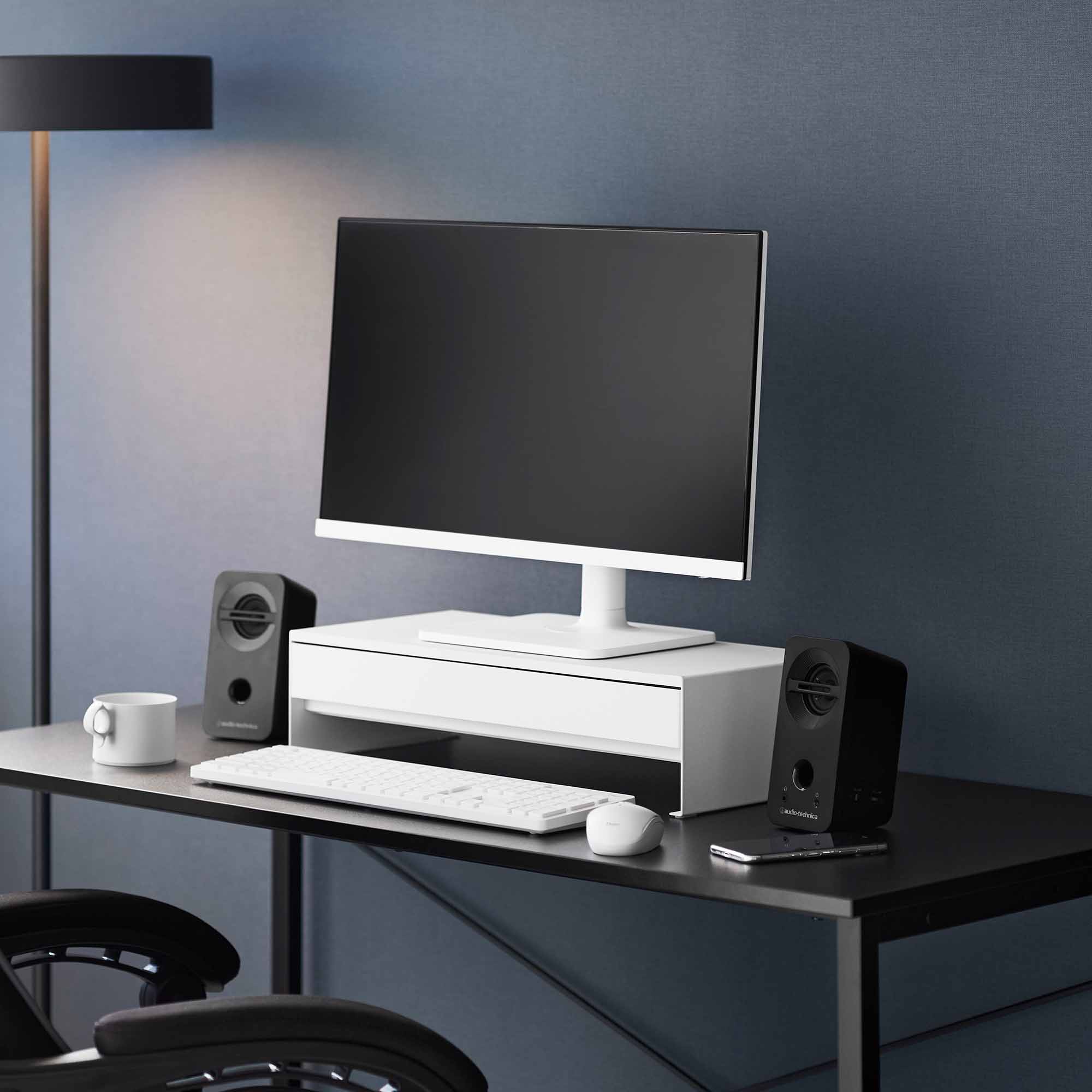 Monitor Stand With Drawer - Steel - Image 2