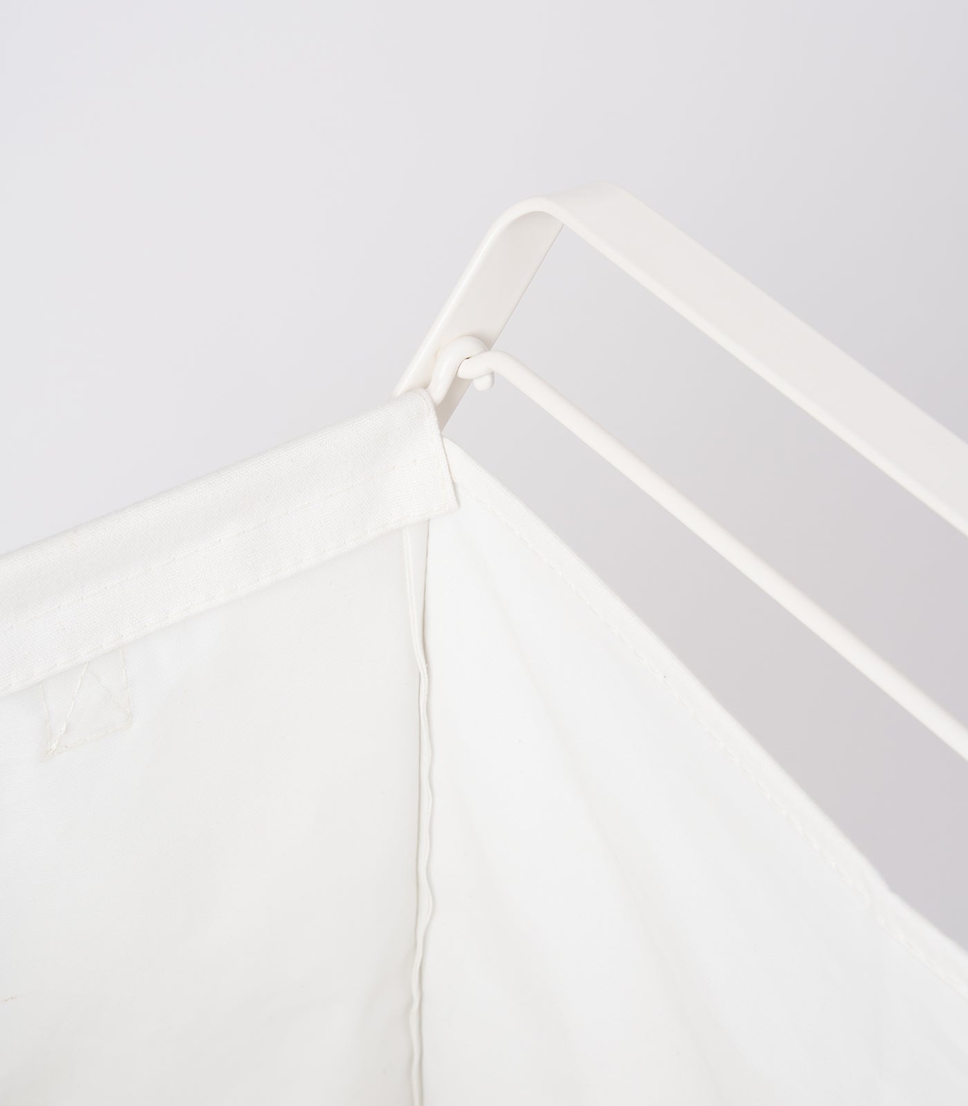Laundry Hamper with Cotton Liner - Two Sizes - Steel + Cotton - Image 11