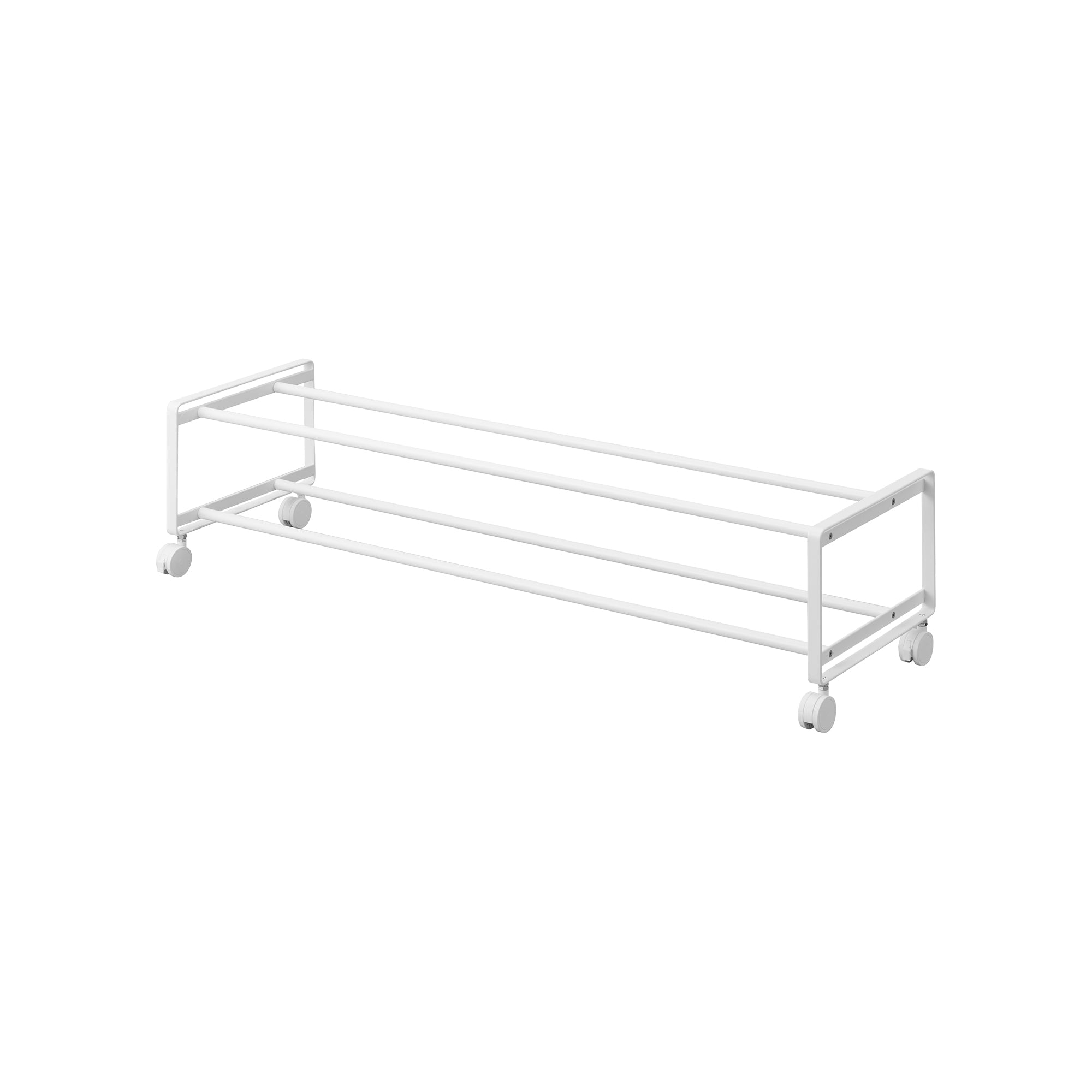 Two-Tier Rolling Shoe Rack ( H) - Steel - Image 8