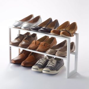 Two-Tier Expandable Shoe Rack (11.8 H) - Steel