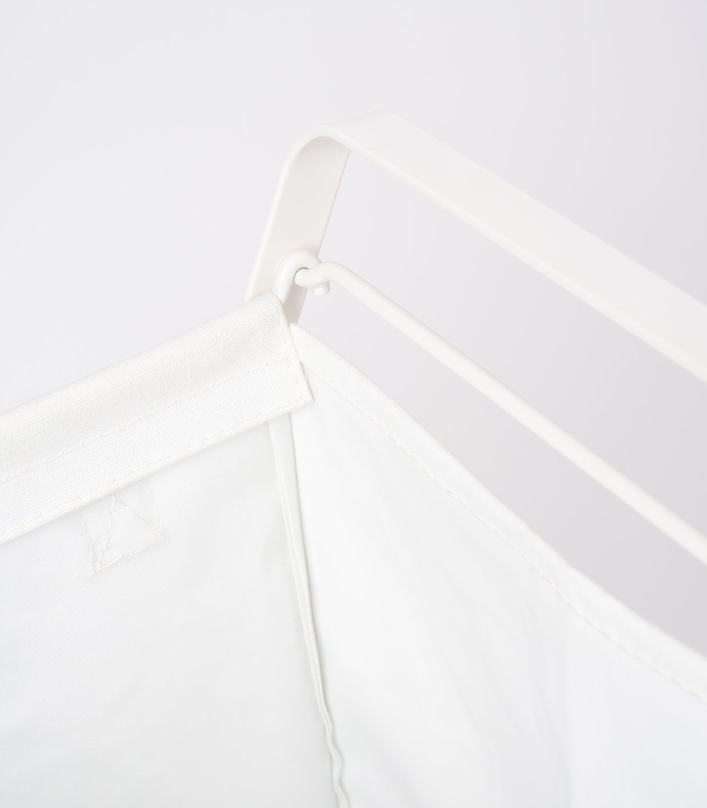 Laundry Hamper with Cotton Liner - Two Sizes - Steel + Cotton - Image 5